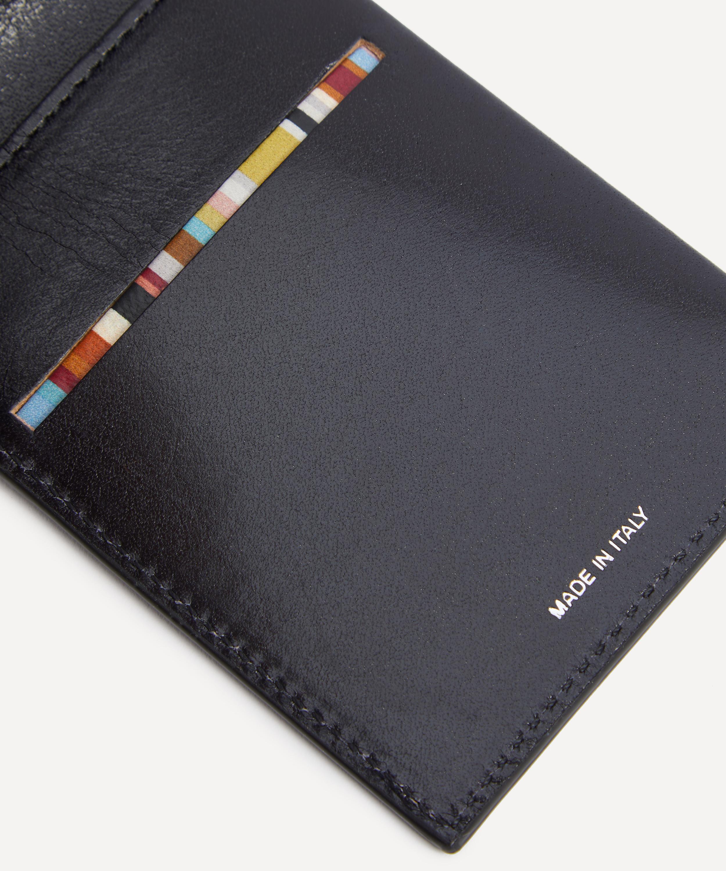 Paul Smith - Interior Signature Stripe Leather Credit Card Wallet image number 4