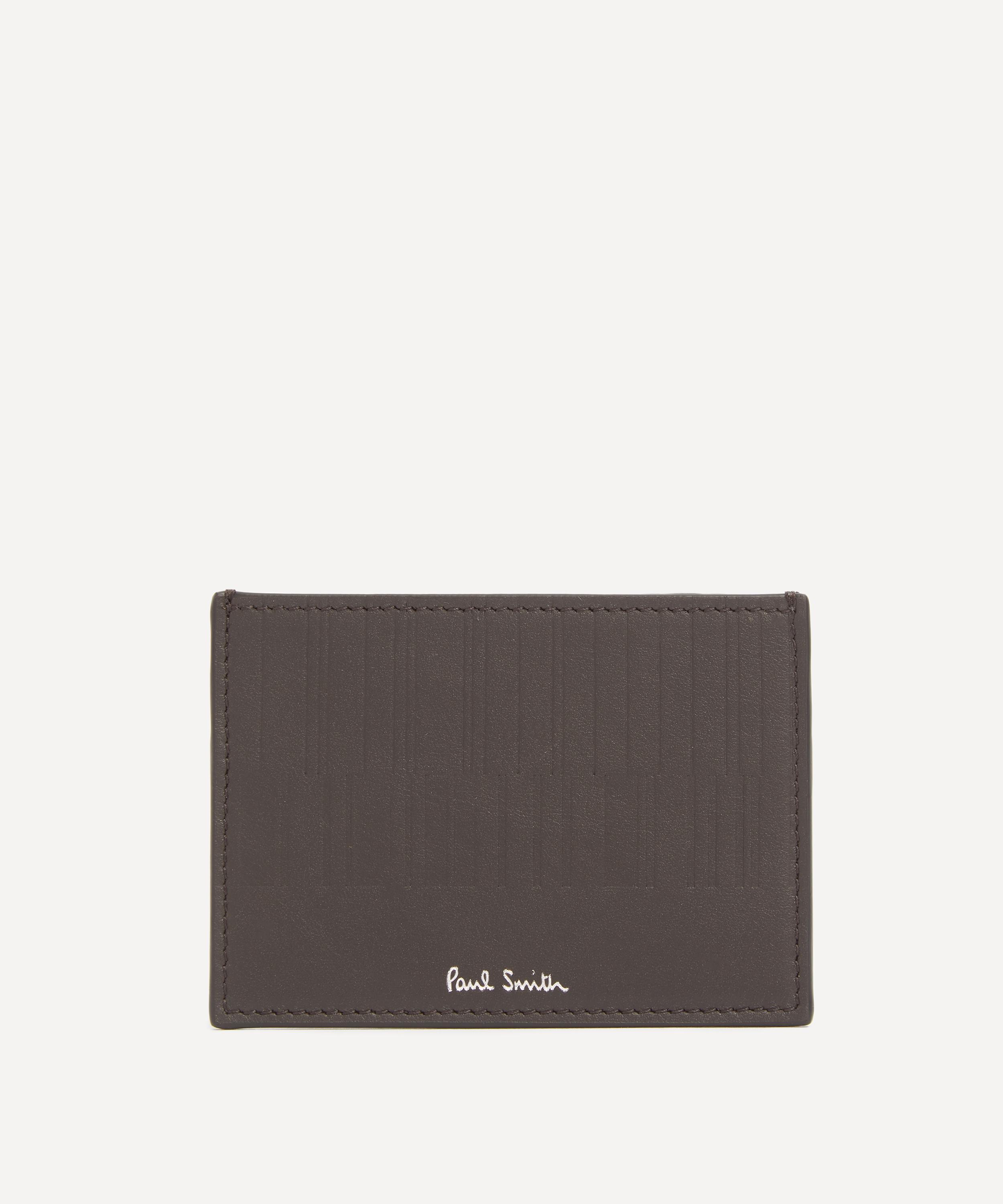 Paul Smith - Shadow Stripe Leather Cardholder image number 0