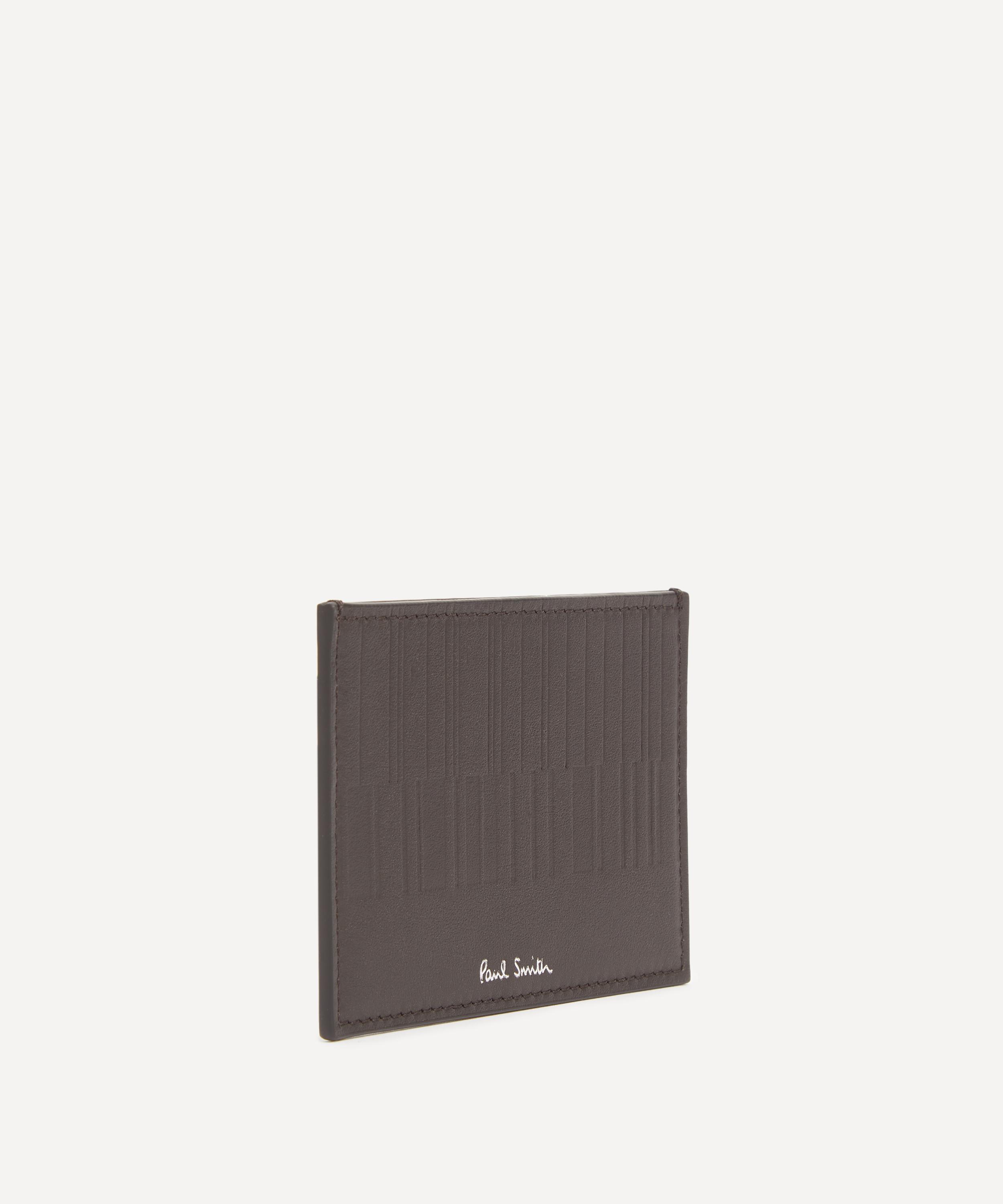 Paul Smith - Shadow Stripe Leather Cardholder image number 1