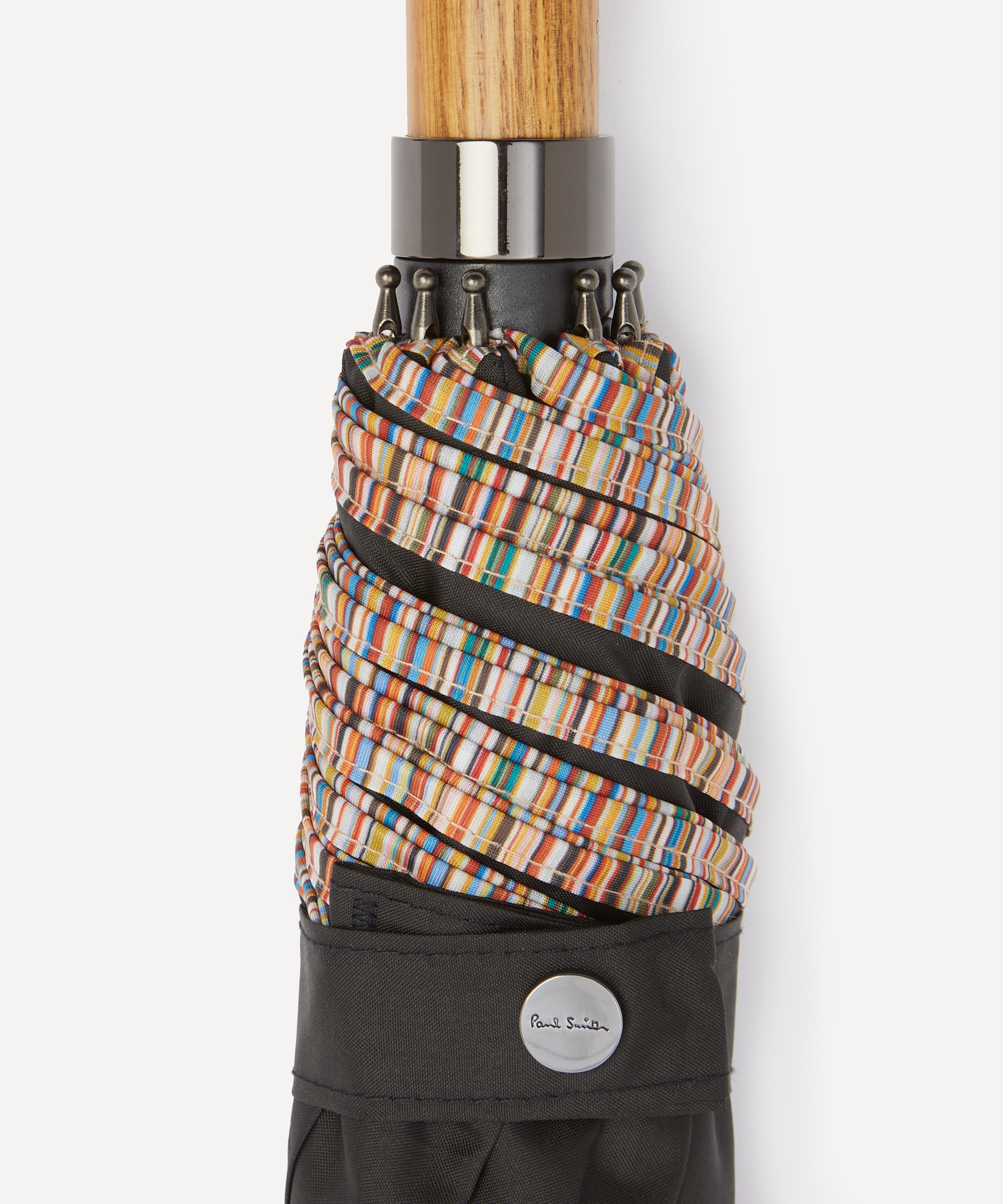 Paul Smith - Signature Stripe Compact Umbrella image number 4