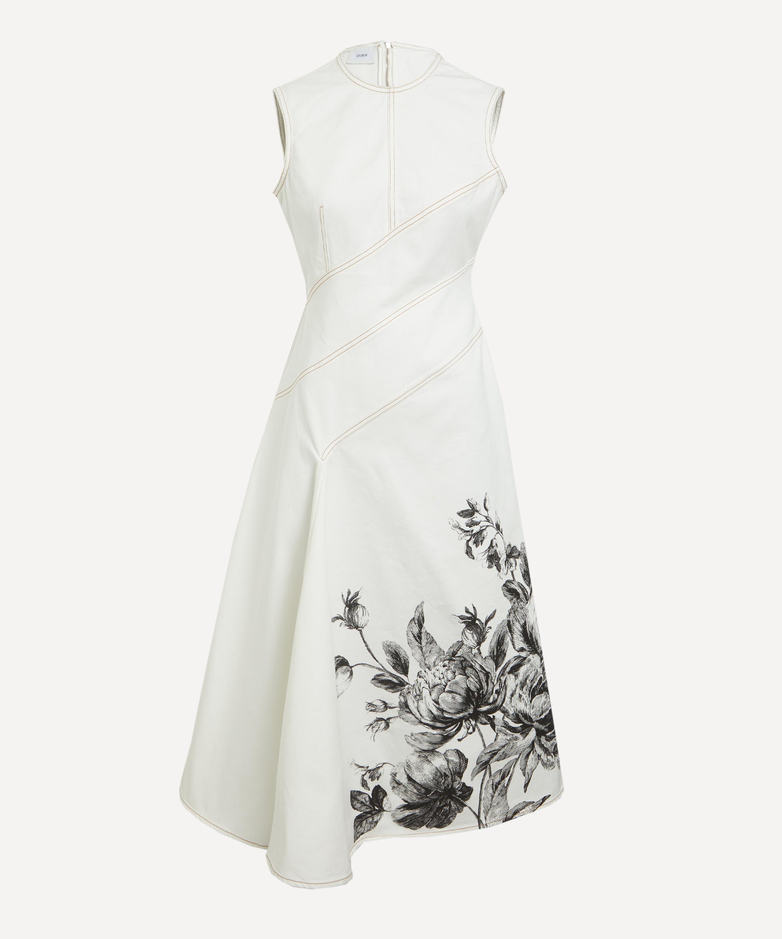 Erdem - Violetta Etching Sleeveless Midi Dress image number 0