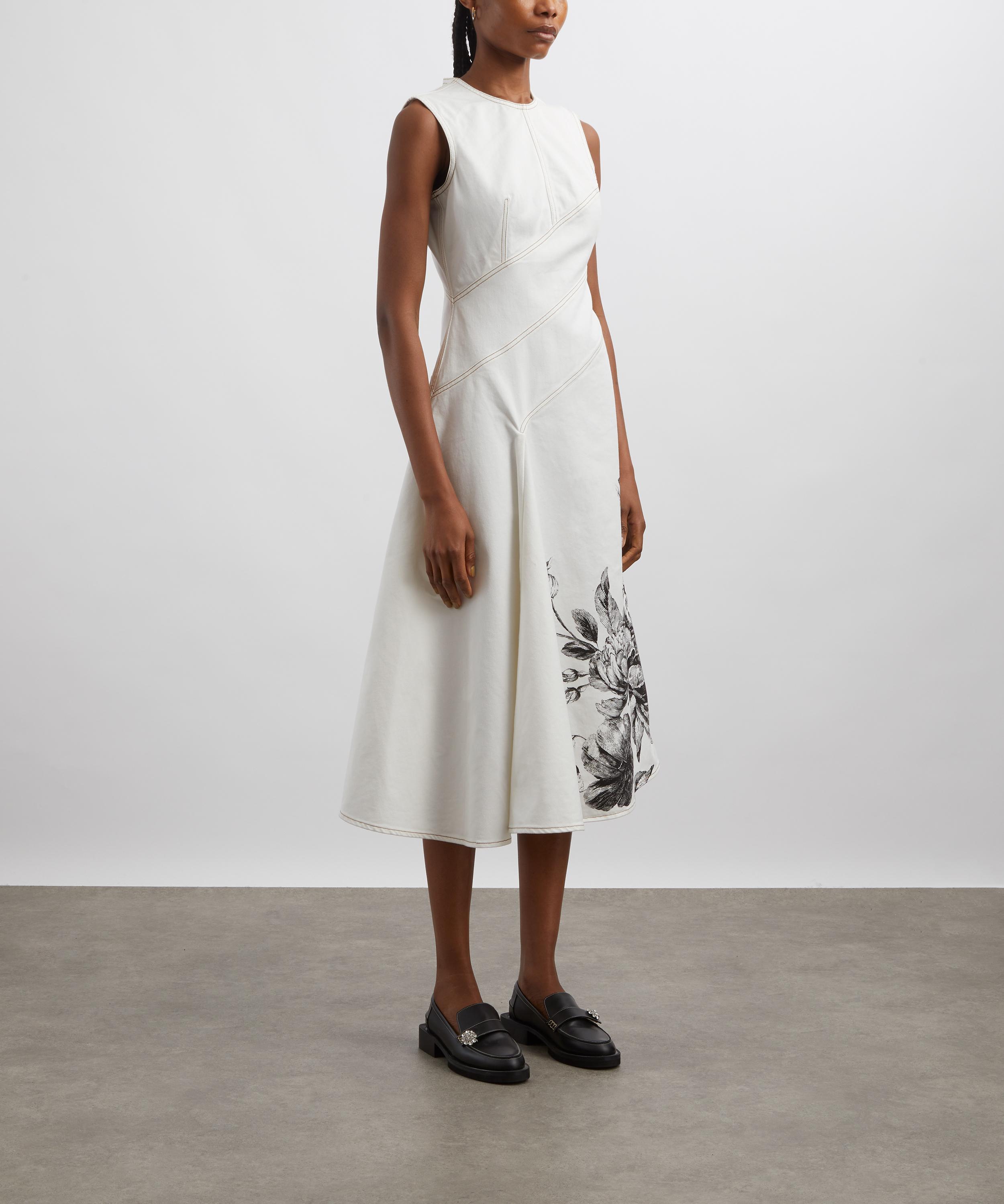 Erdem - Violetta Etching Sleeveless Midi Dress image number 2