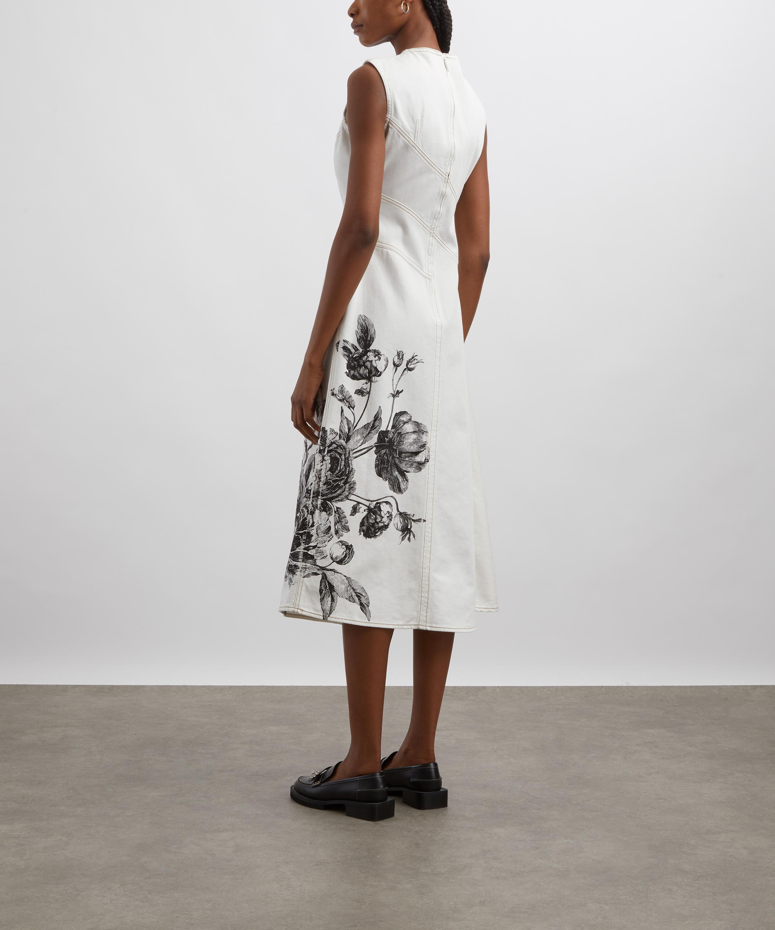 Erdem - Violetta Etching Sleeveless Midi Dress image number 3