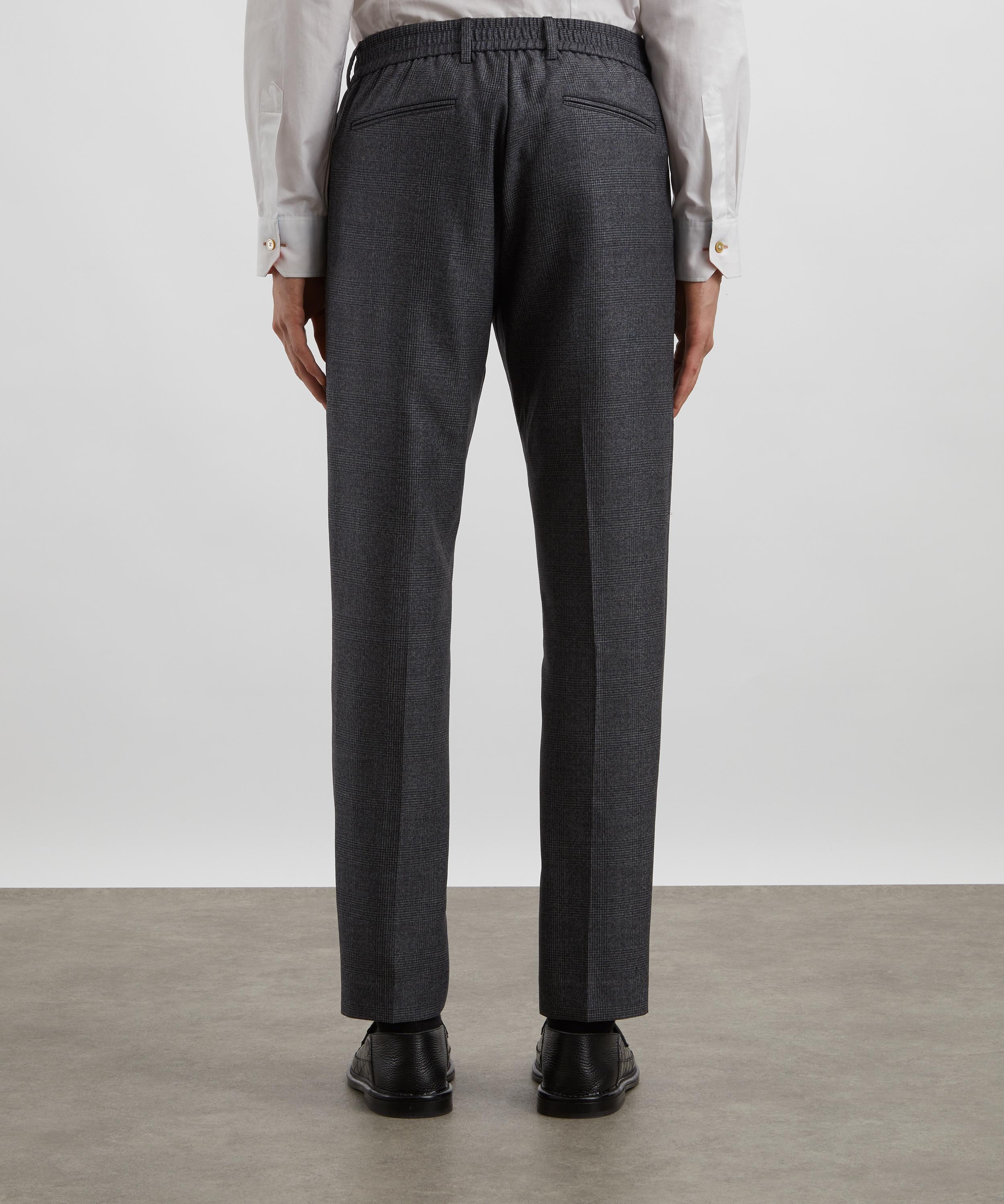 Paul Smith - Grey Check Tapered-Fit Trouser image number 3