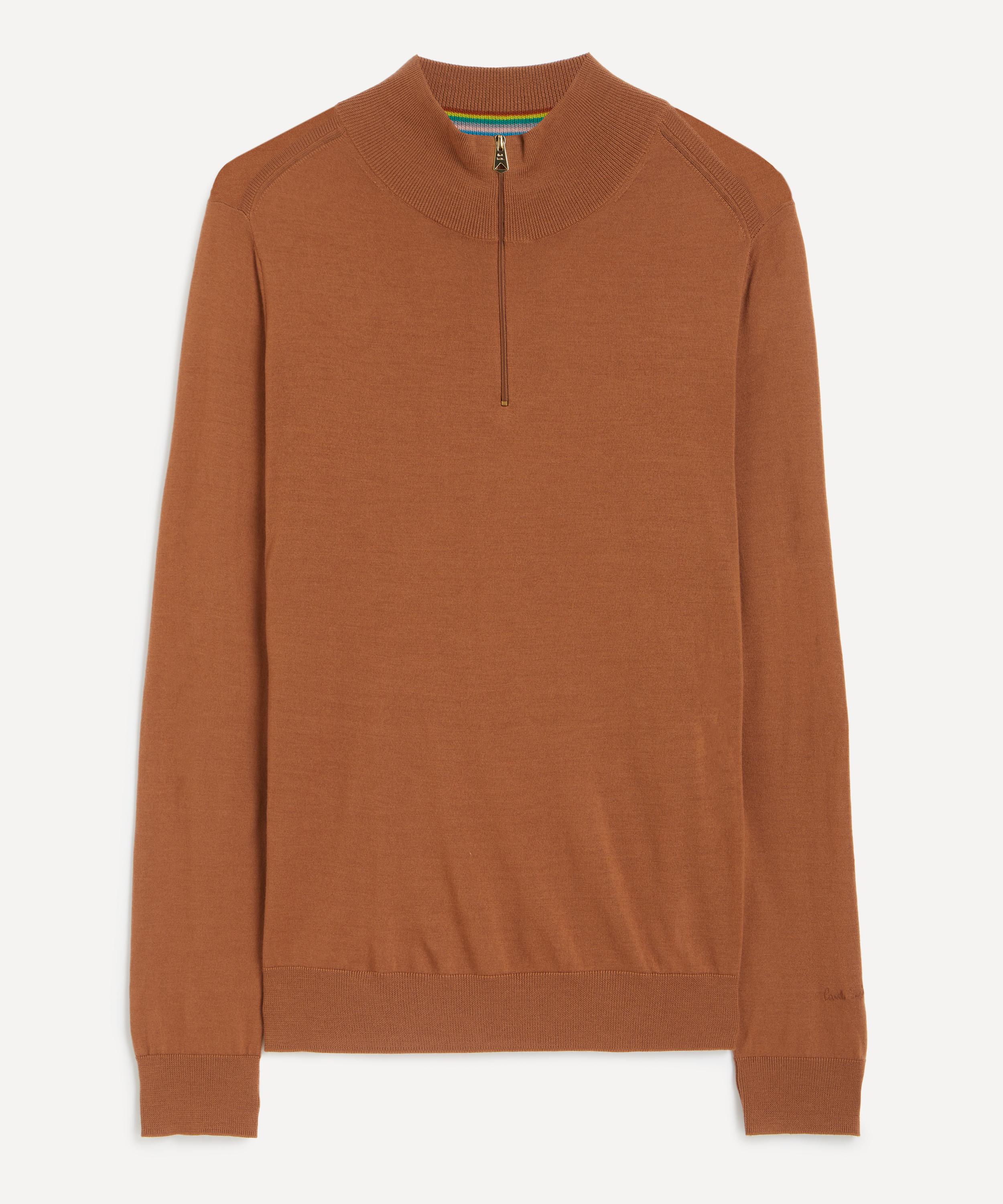 Paul Smith - Merino Wool Half-Zip Jumper image number 0