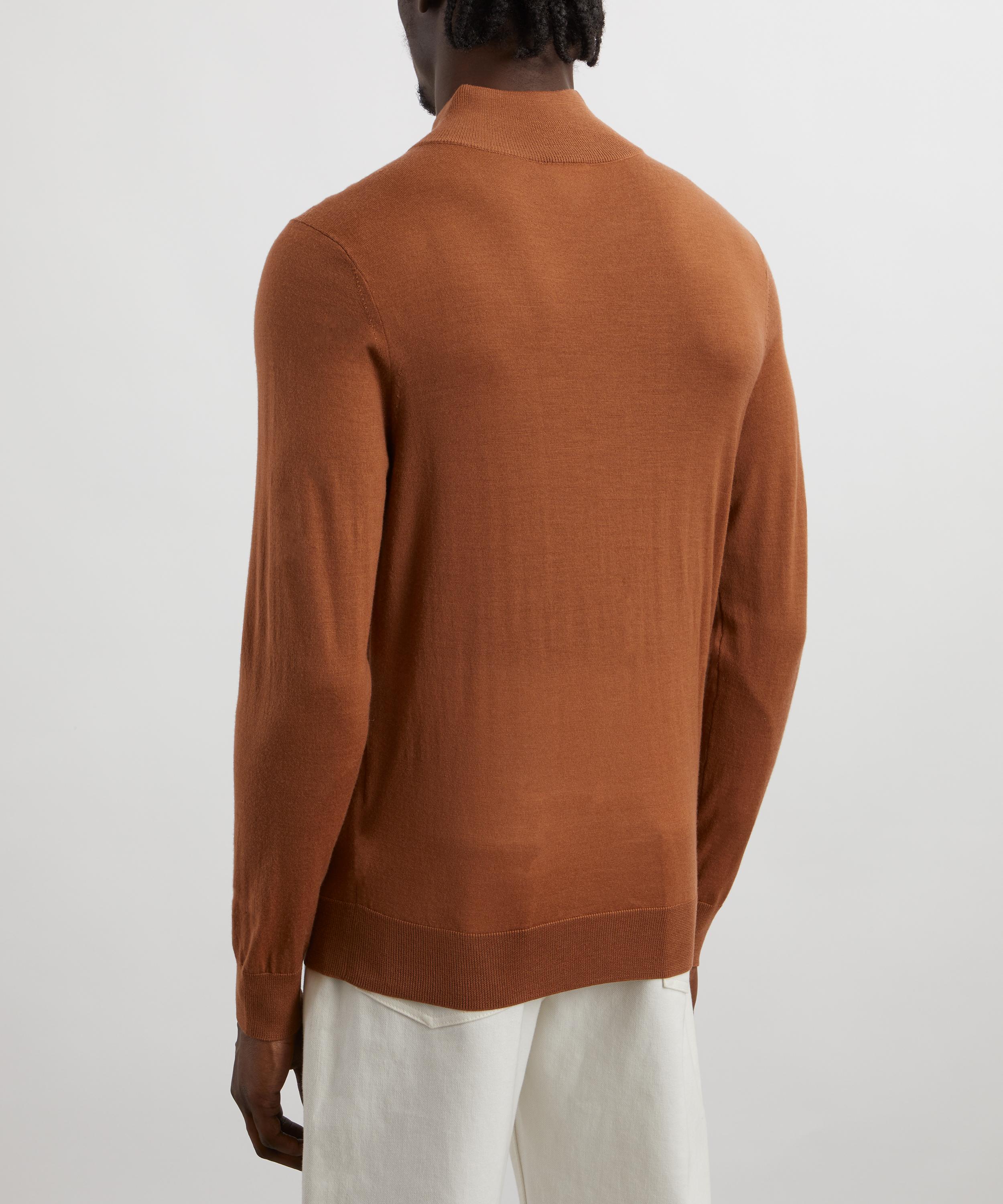 Paul Smith - Merino Wool Half-Zip Jumper image number 3