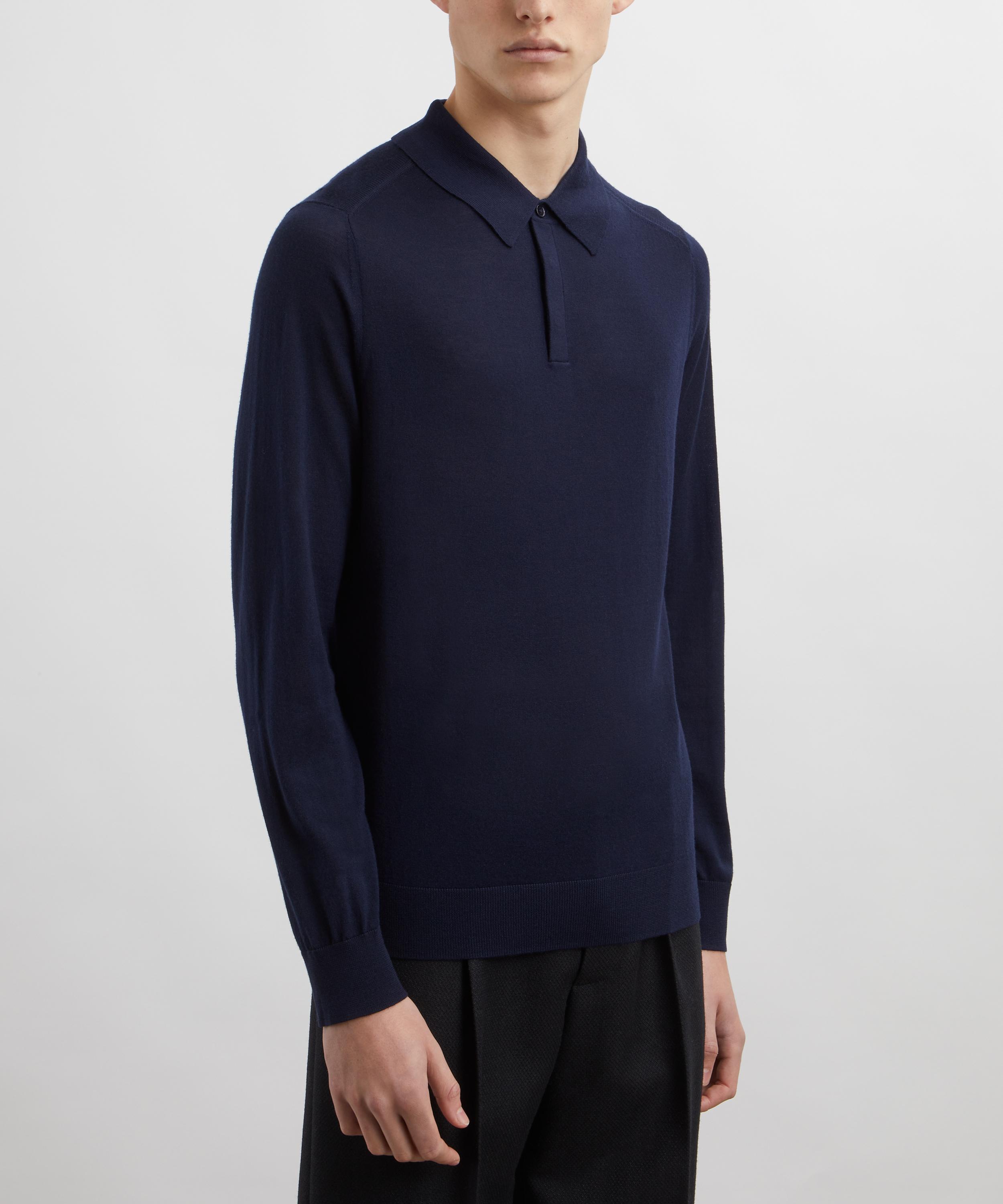 Paul Smith - Merino Wool Knitted Polo Shirt image number 2