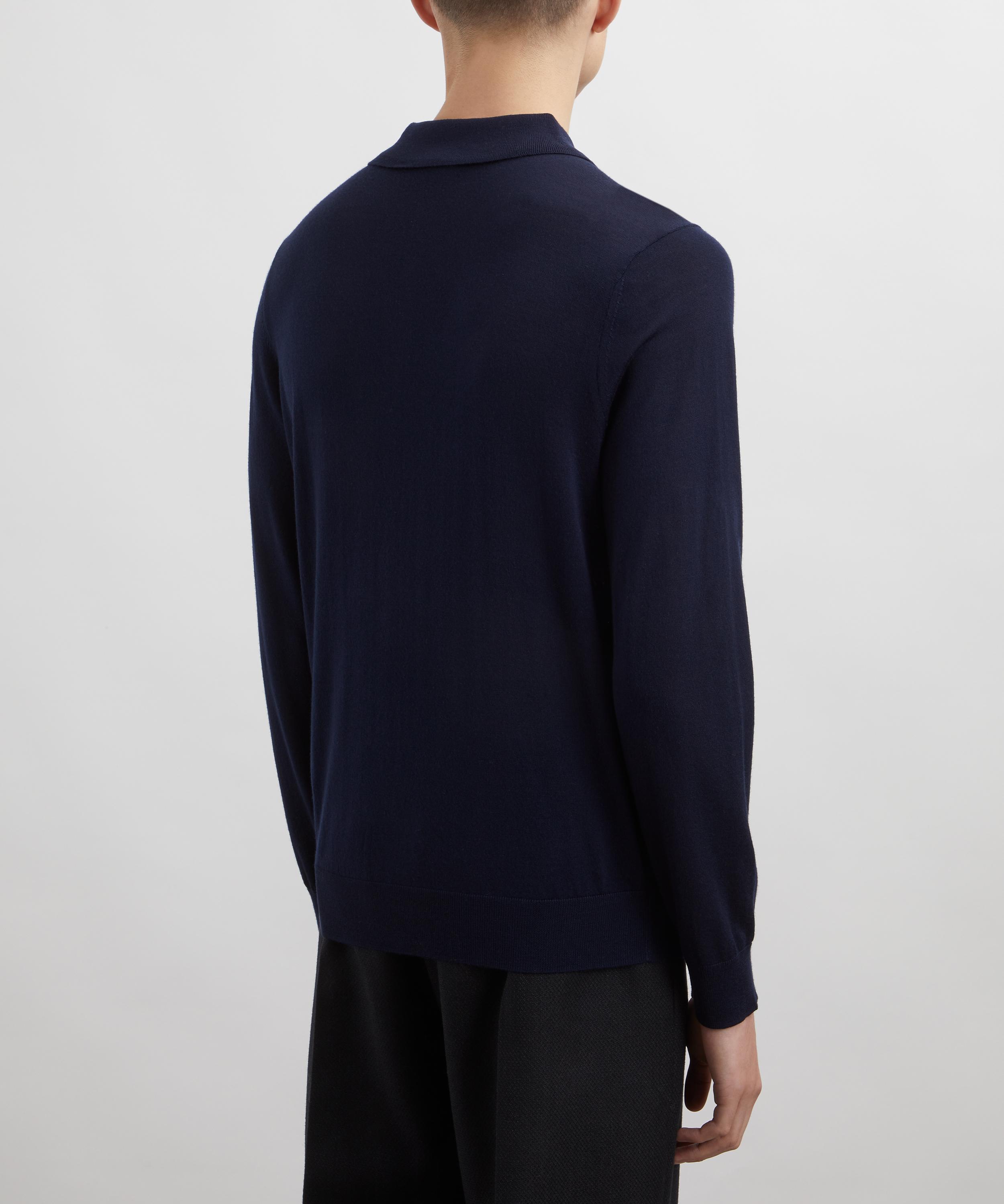 Paul Smith - Merino Wool Knitted Polo Shirt image number 3