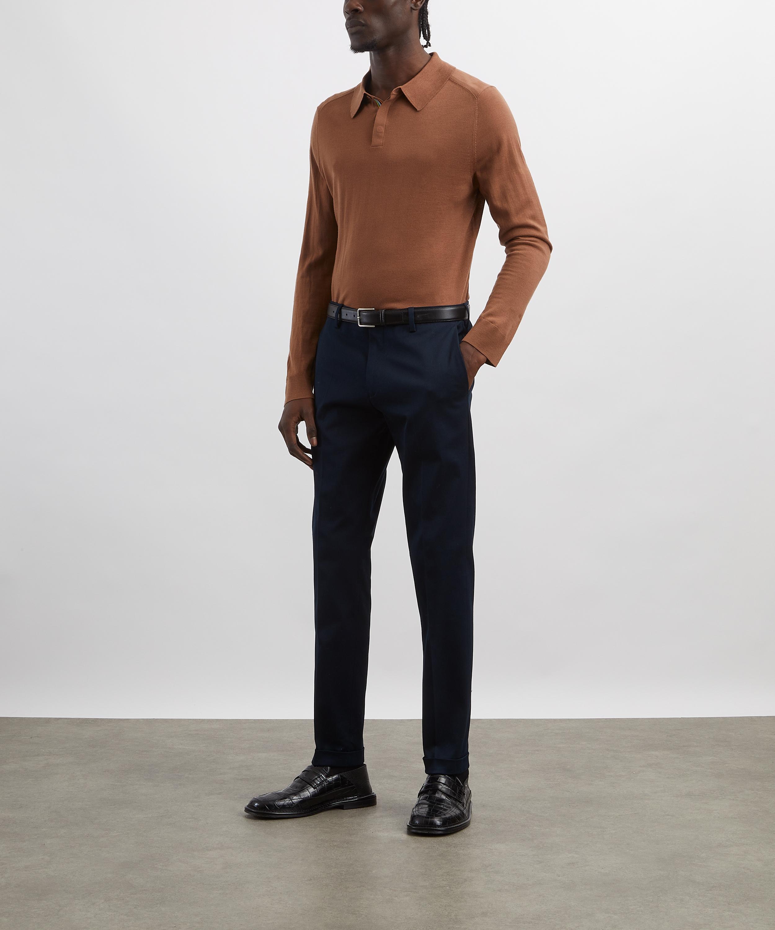 Paul Smith - Brown Merino Wool Polo Jumper image number 1