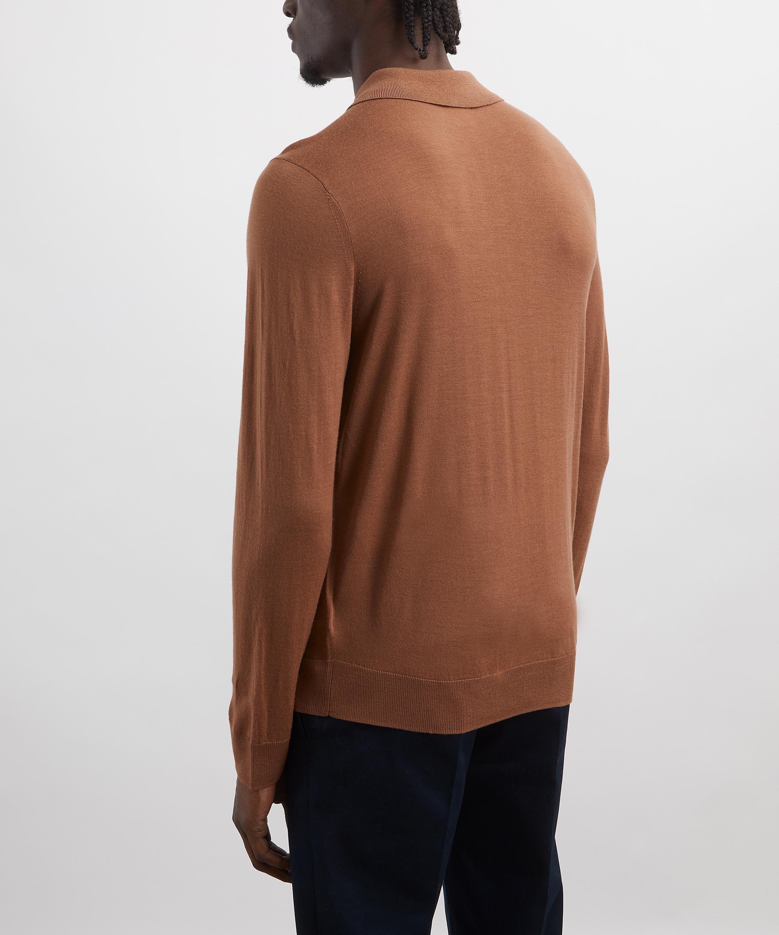 Paul Smith - Brown Merino Wool Polo Jumper image number 3