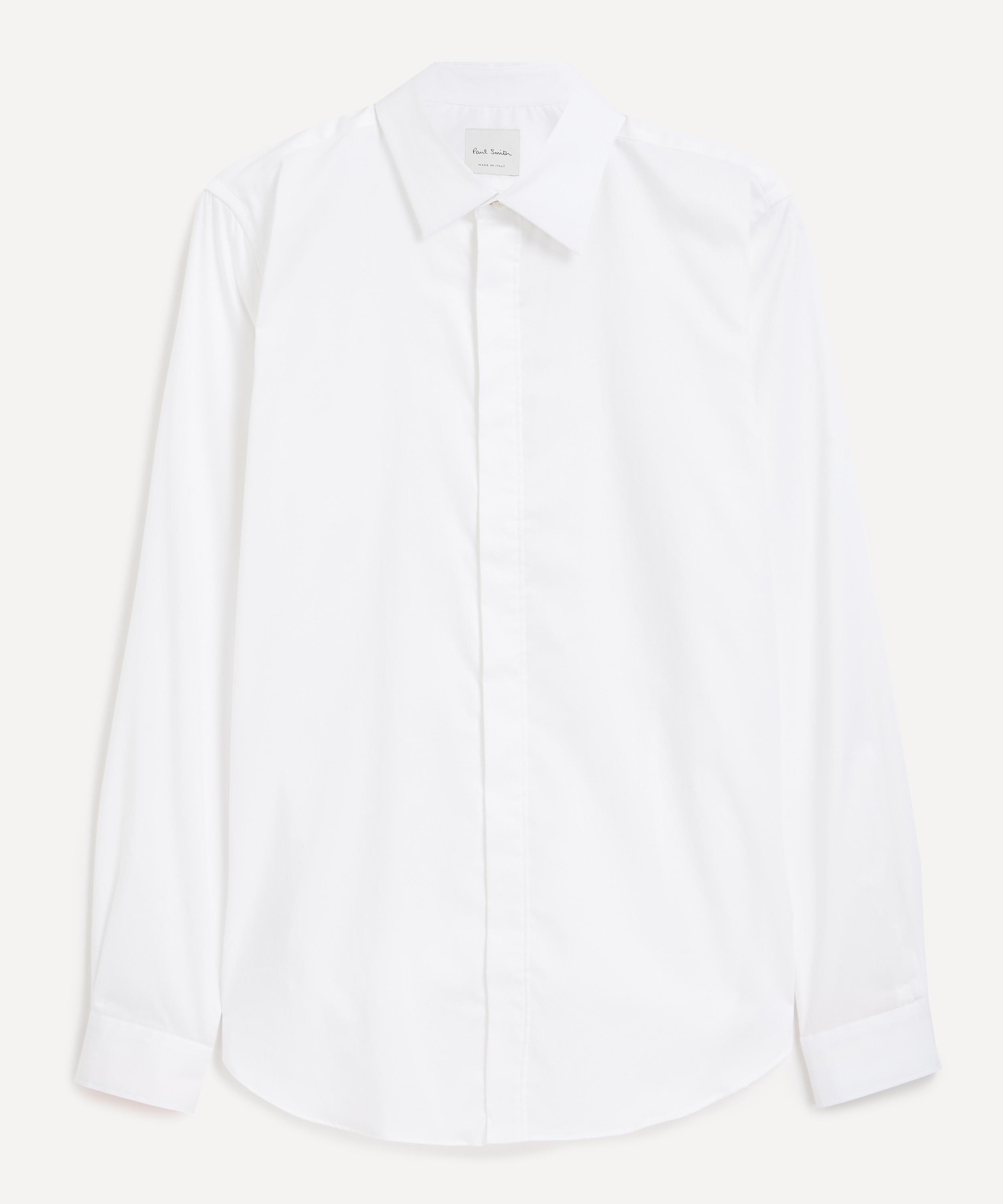 Paul Smith - Ivory Cotton-Viscose Slim-Fit Shirt image number 0