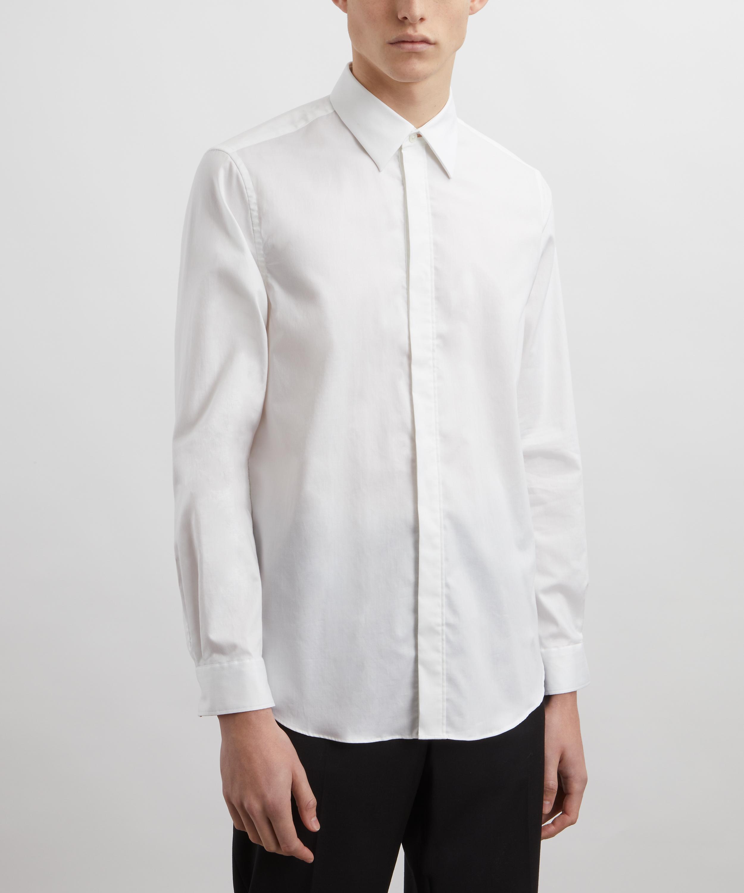 Paul Smith - Ivory Cotton-Viscose Slim-Fit Shirt image number 2