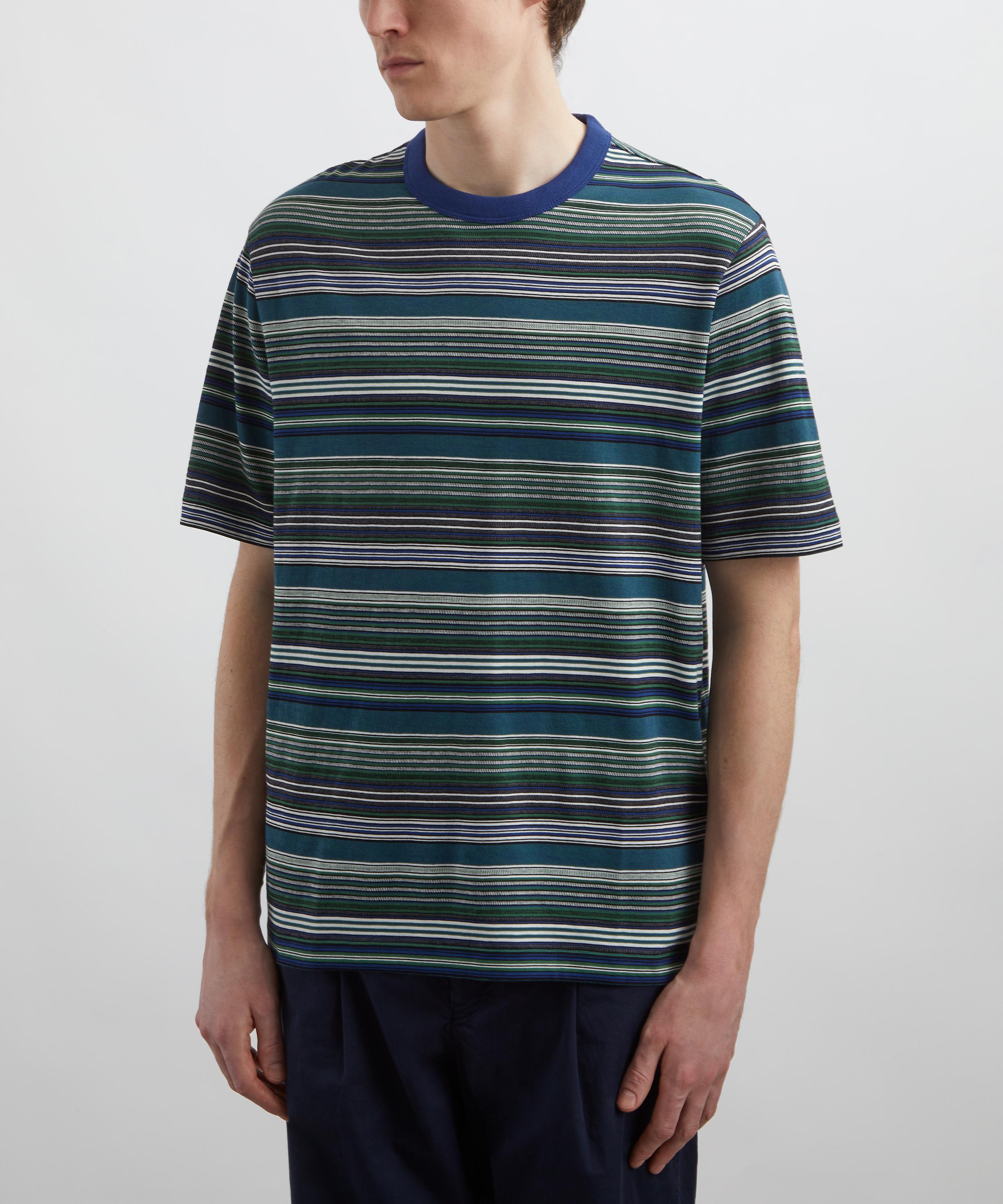 PS Paul Smith - Multi Yarn-Dye Stripe T-Shirt image number 2