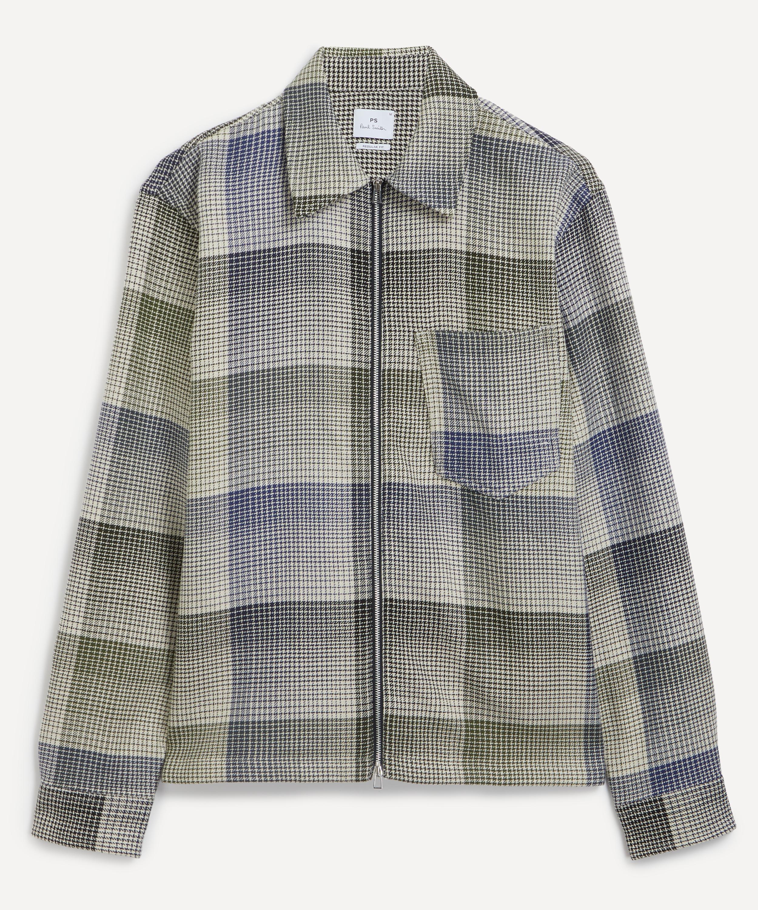 PS Paul Smith - Double-Face Check Cotton Overshirt image number 0