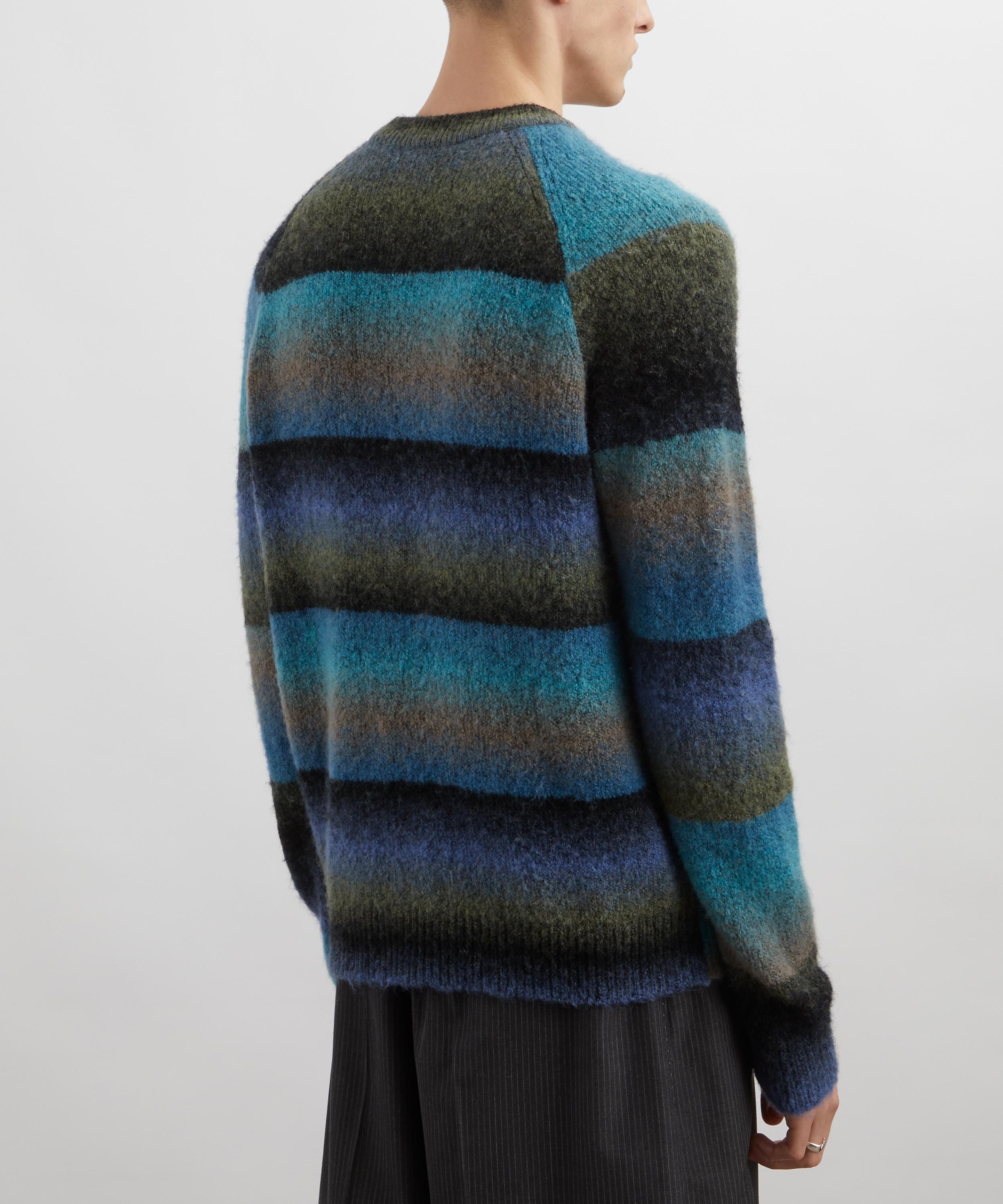 PS Paul Smith - Blue Faded Stripe Merino Wool-Blend Jumper image number 3