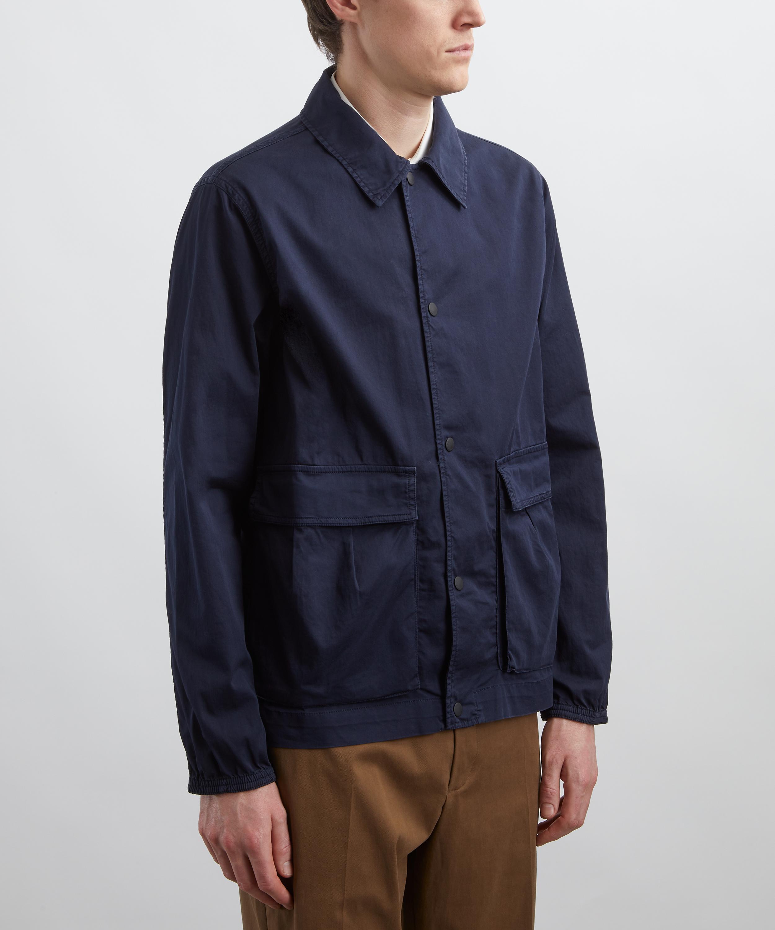 PS Paul Smith - Navy Cotton-Sateen Work Jacket image number 2