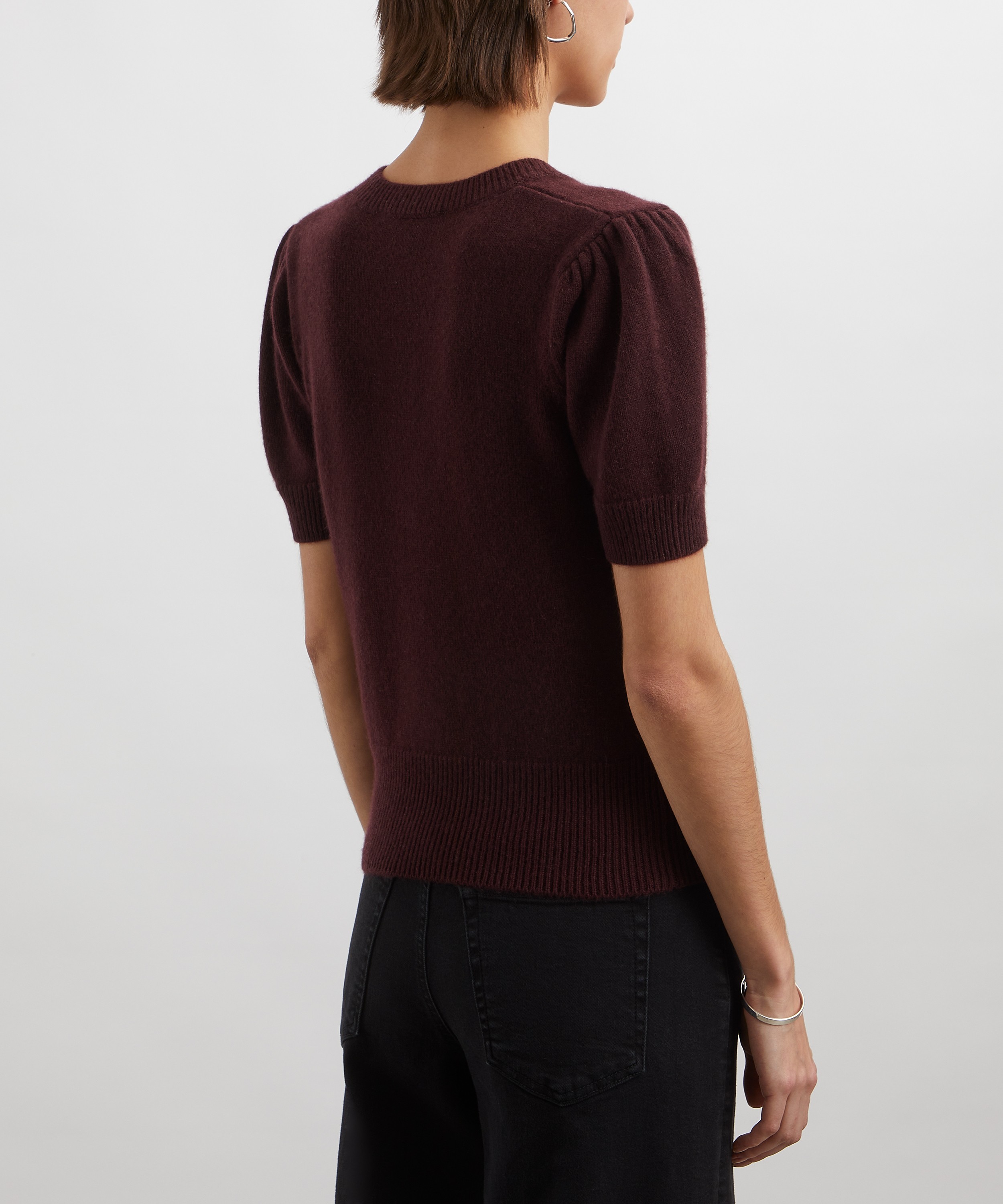 Frame - Ruched Sleeved Cashmere Jumper image number 3