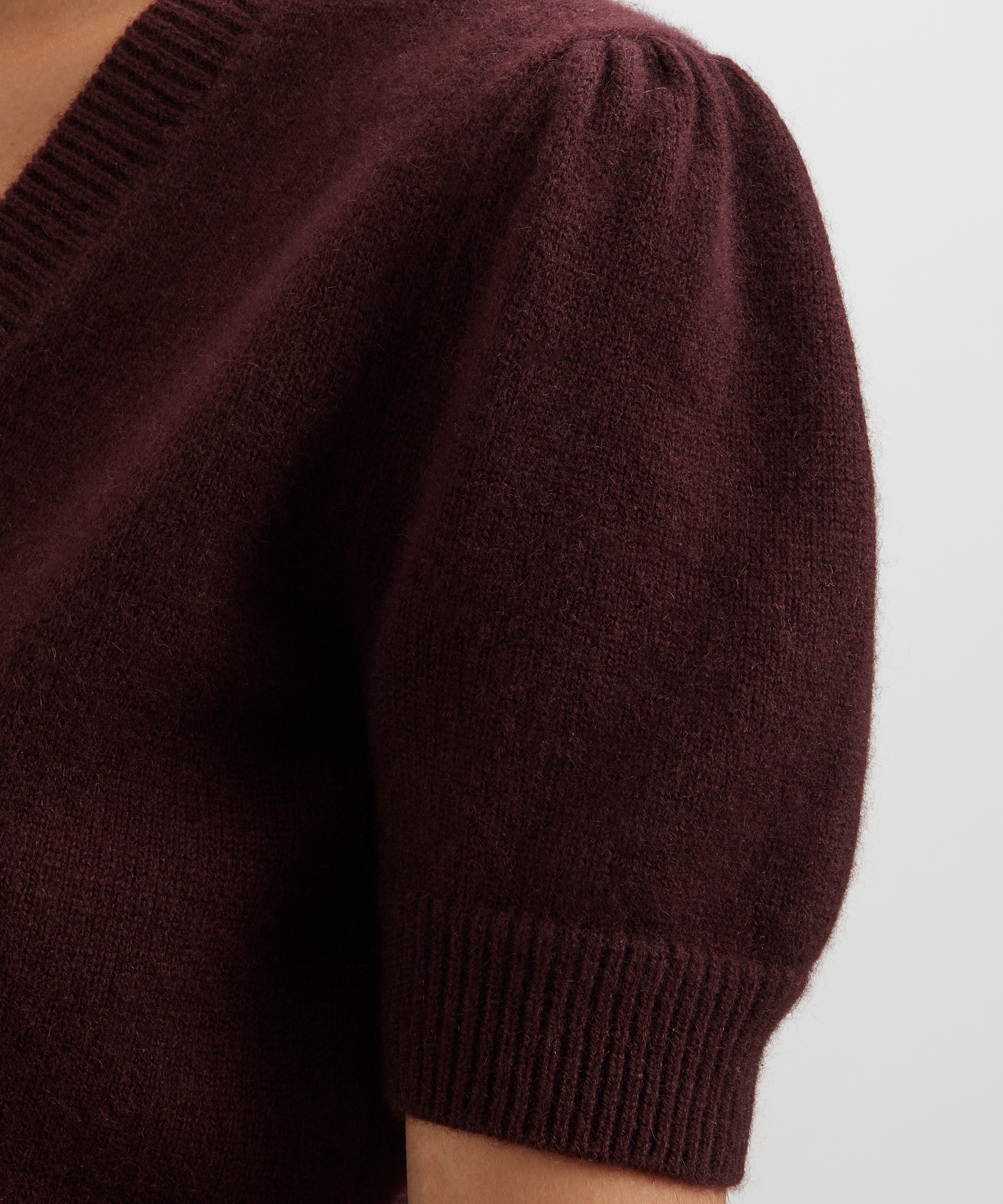 Frame - Ruched Sleeved Cashmere Jumper image number 4