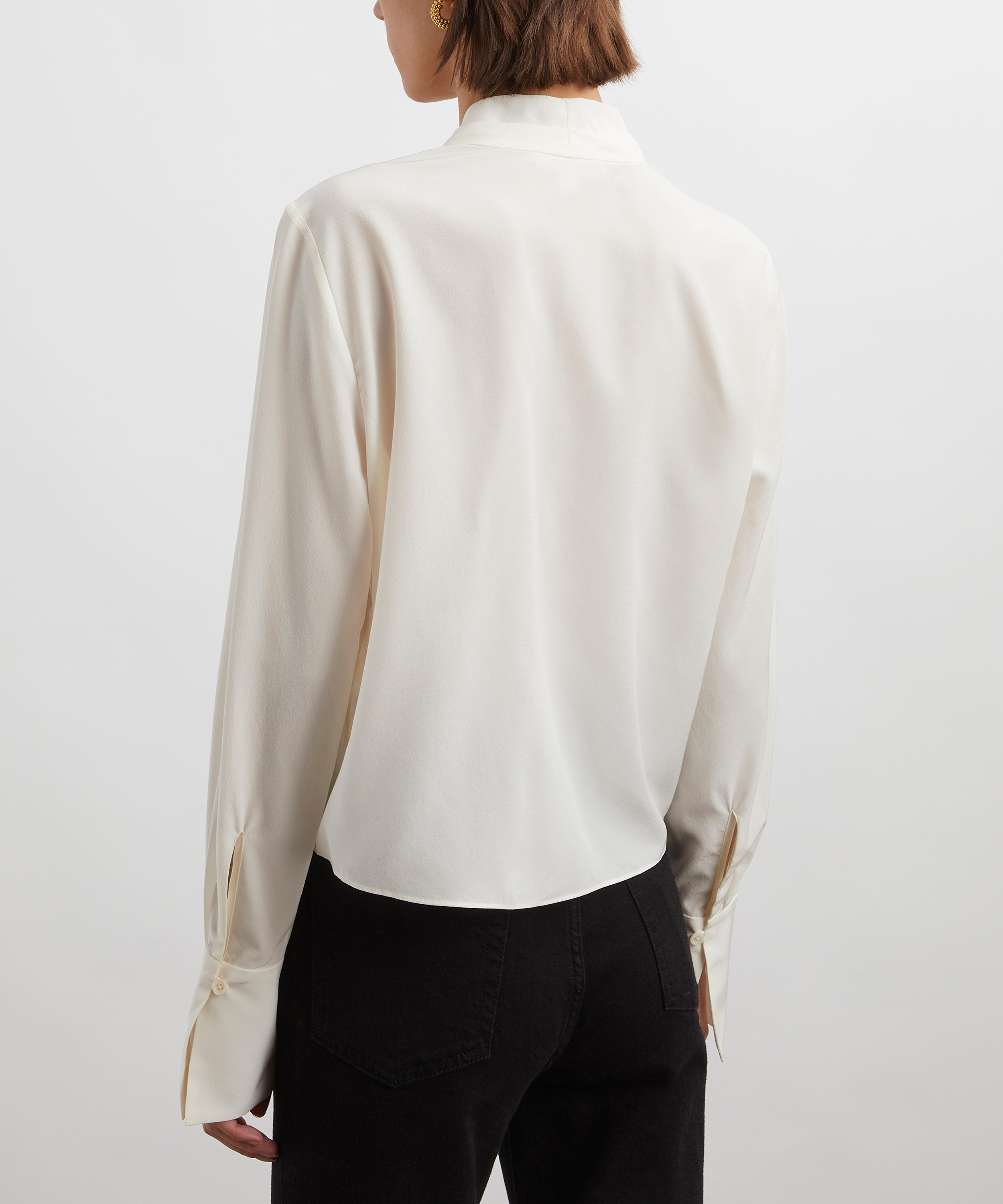 Frame - Shawl Collar Silk Blouse image number 3