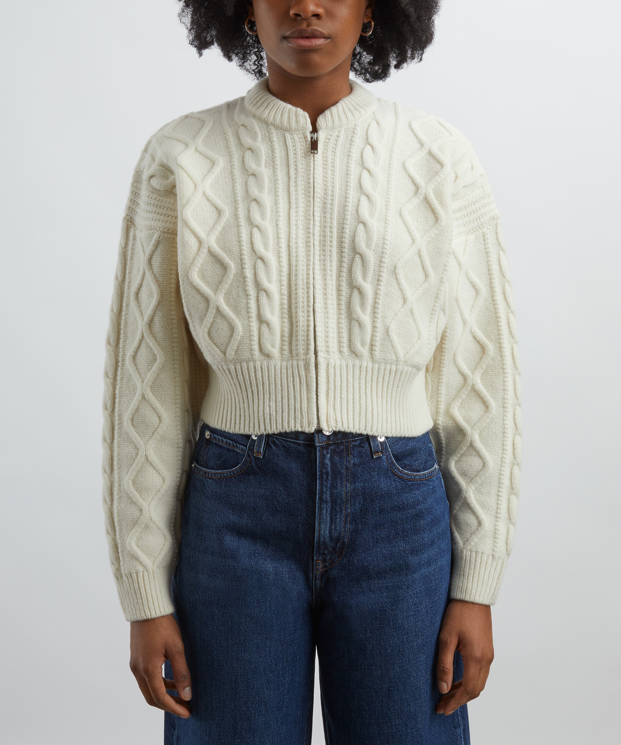 Frame - Cable Wool Cardigan image number 2