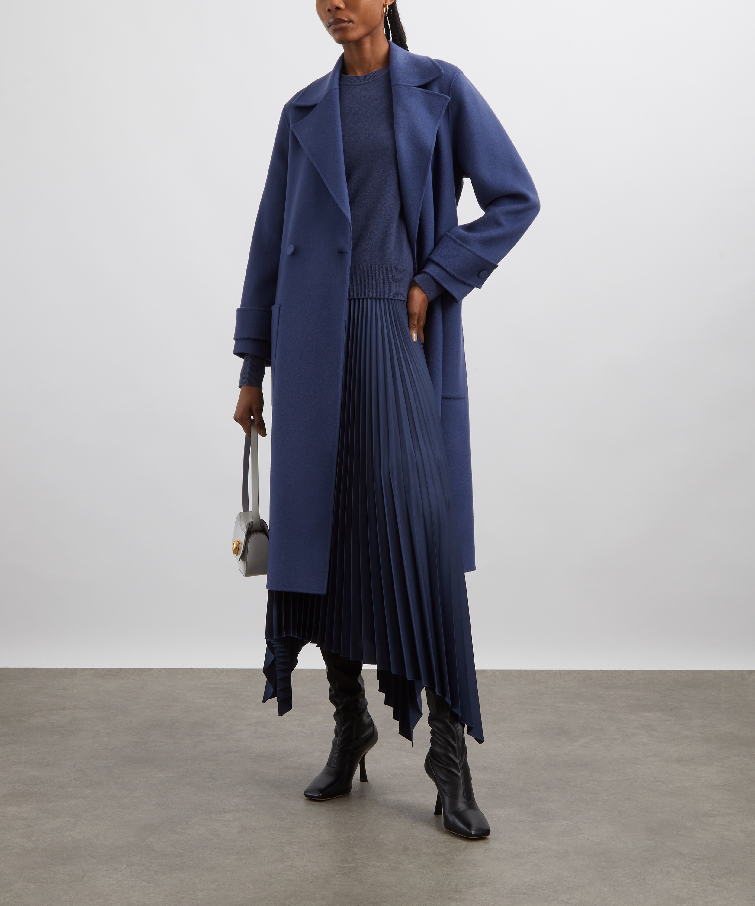 Joseph - Blue Arline Double Face Wool-Cashmere Coat image number 1