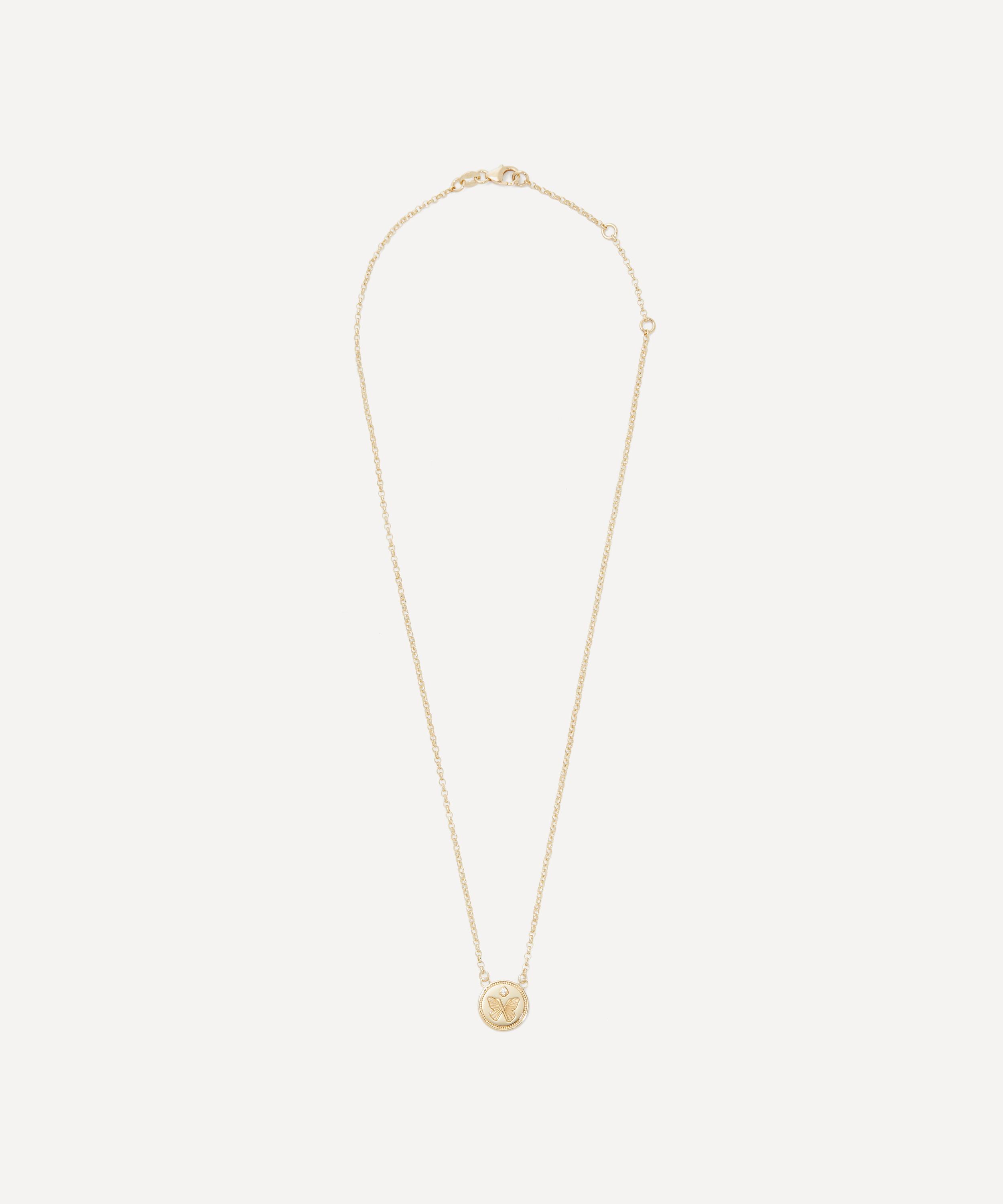 FoundRae - 18ct Gold Reverie Stationary Pendant Necklace image number 1