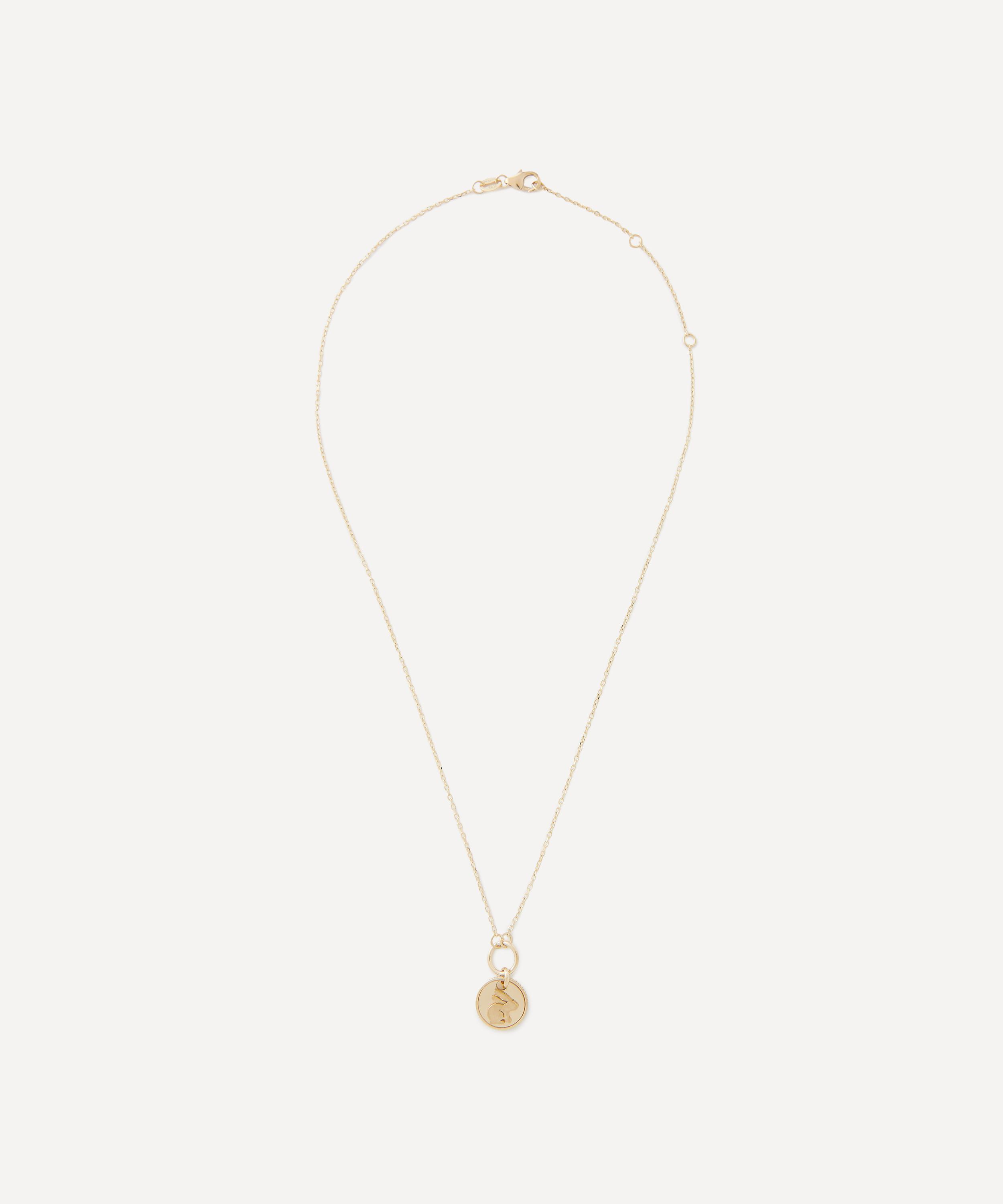 FoundRae - 18ct Gold Bunny True Love Miniature Pendant Necklace image number 1