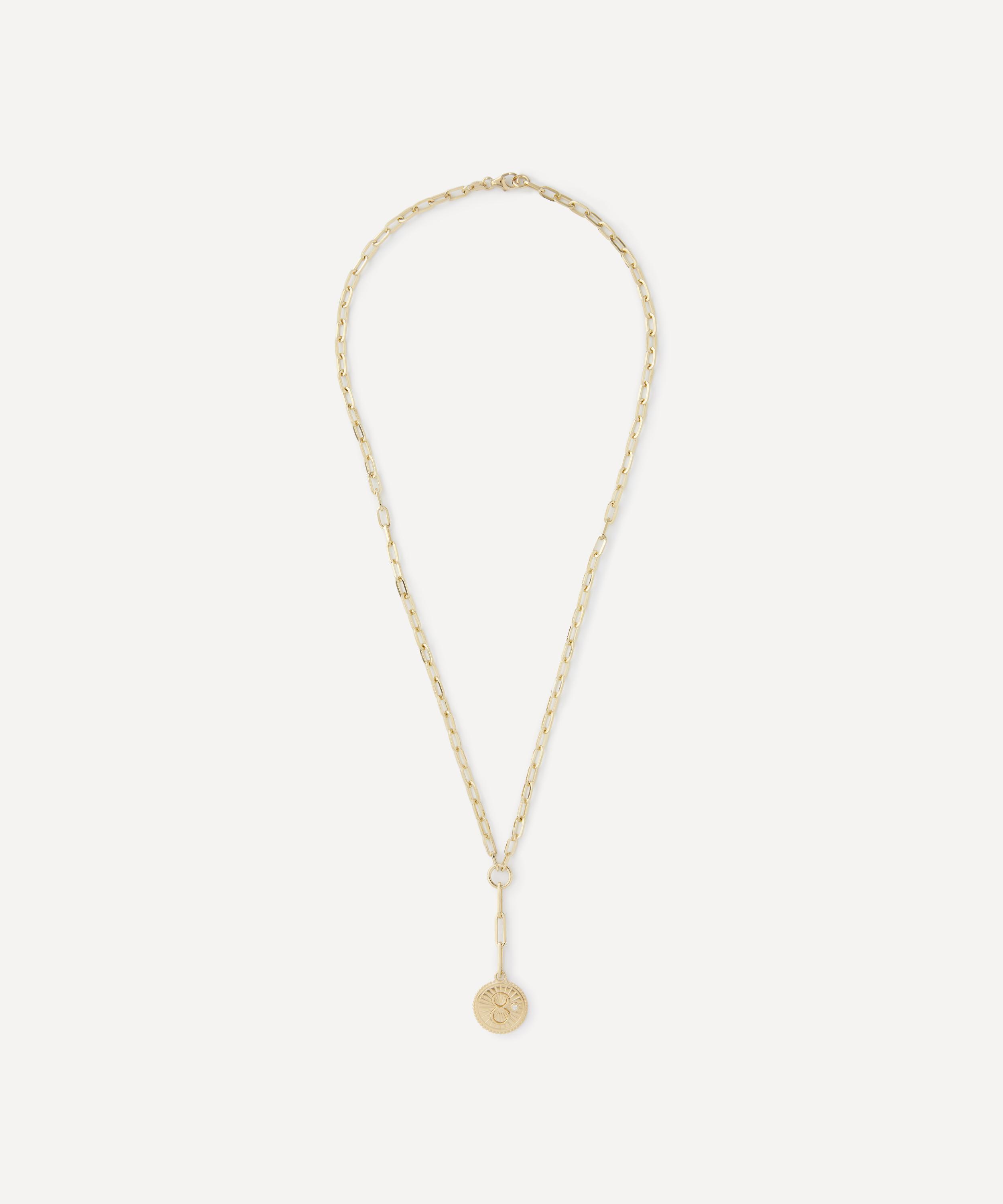 FoundRae - 18ct Gold Karma Pendant Necklace image number 0