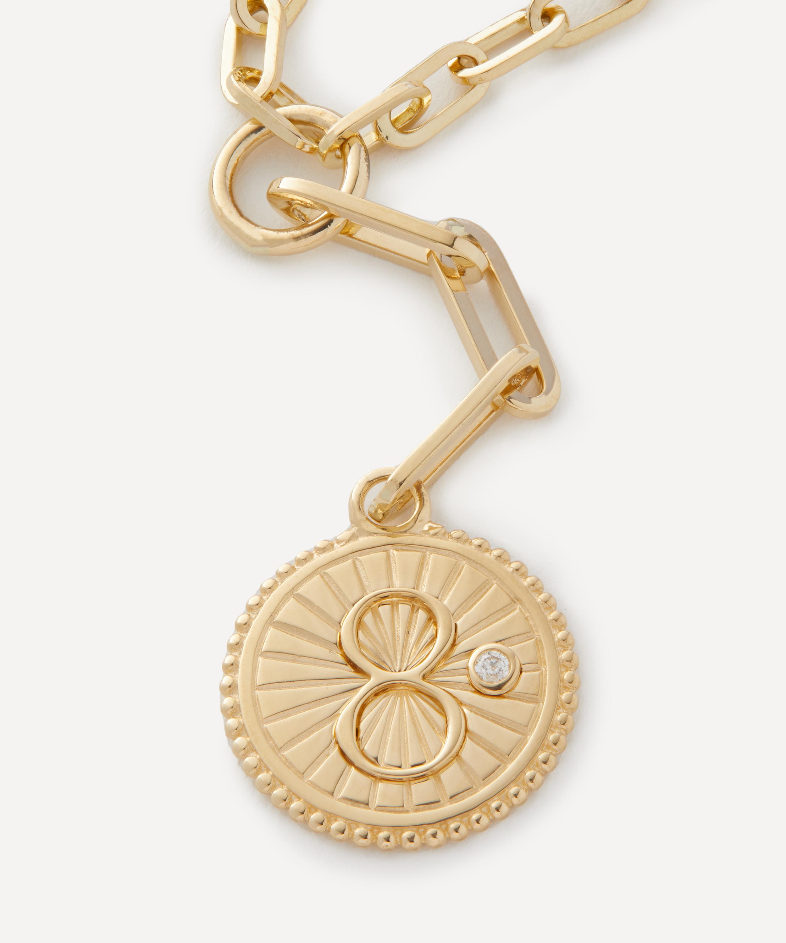 FoundRae - 18ct Gold Karma Pendant Necklace image number 1