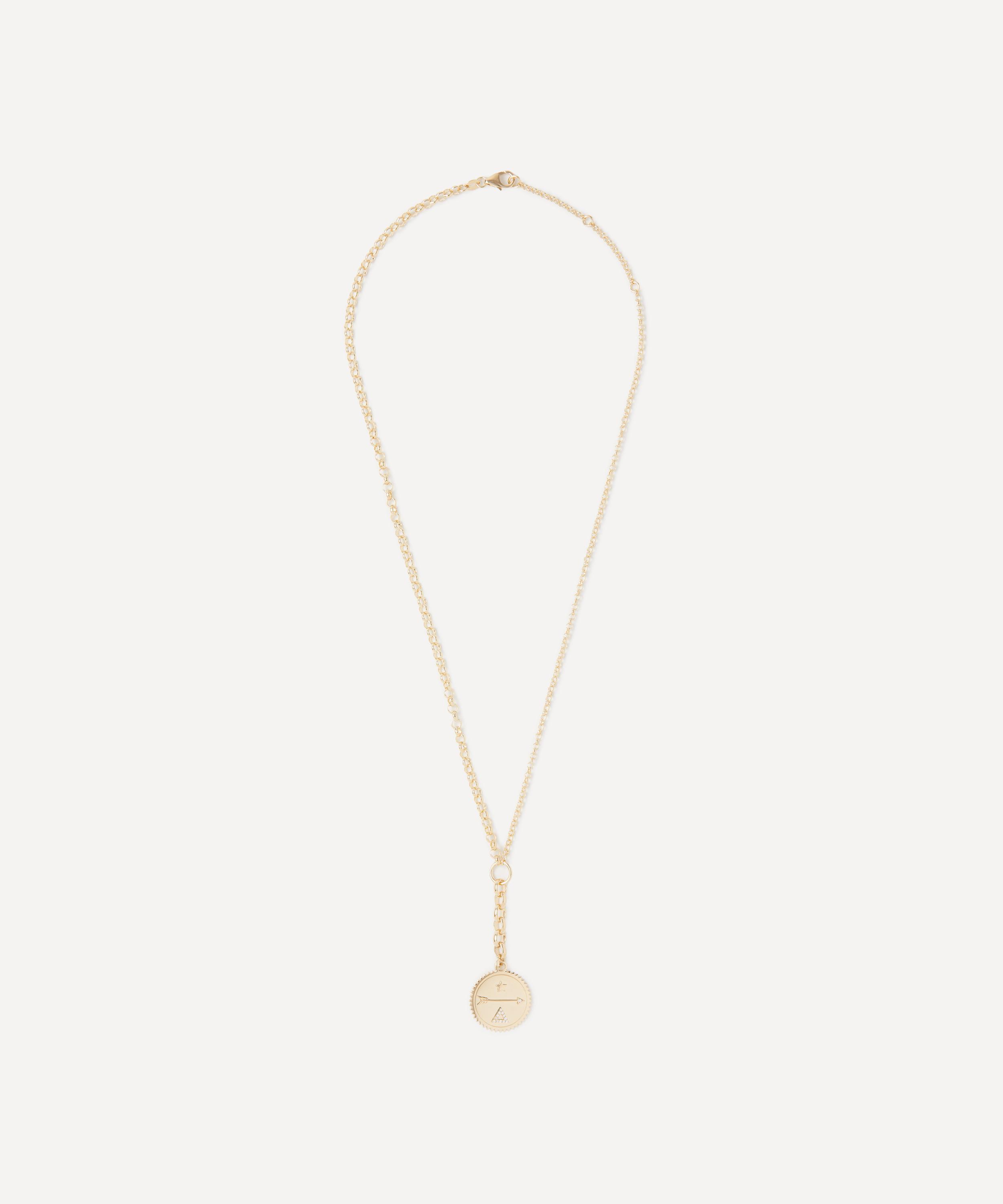 FoundRae - 18ct Gold Dream Medium Mixed Belcher Chain Pendant Necklace image number 0