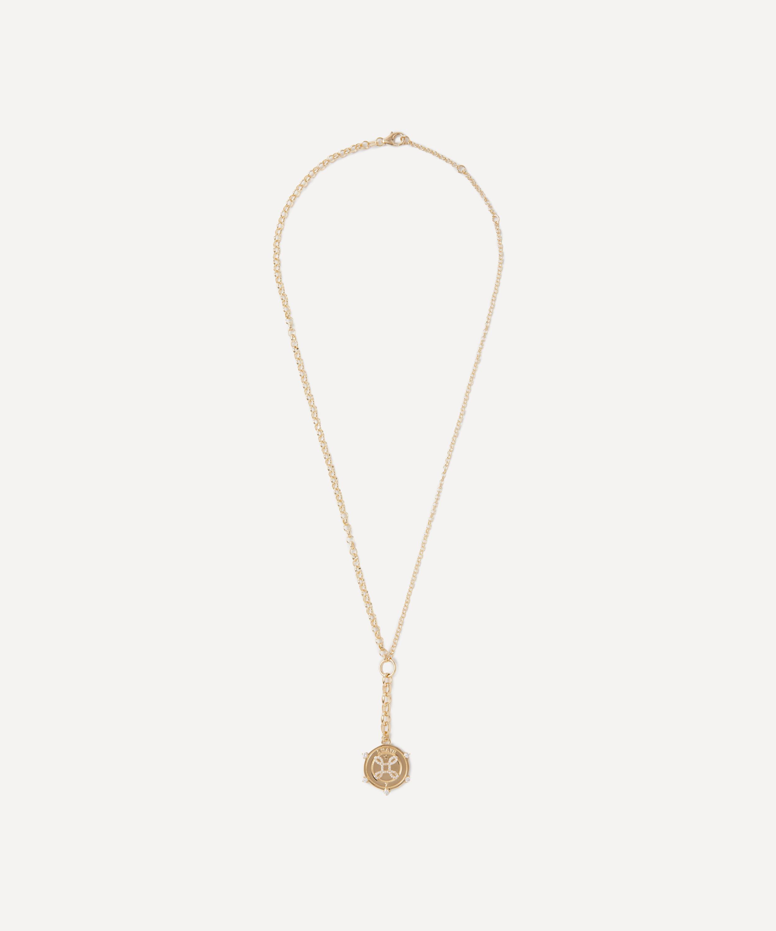 FoundRae - 18ct Gold Amate Pendant Necklace image number 0