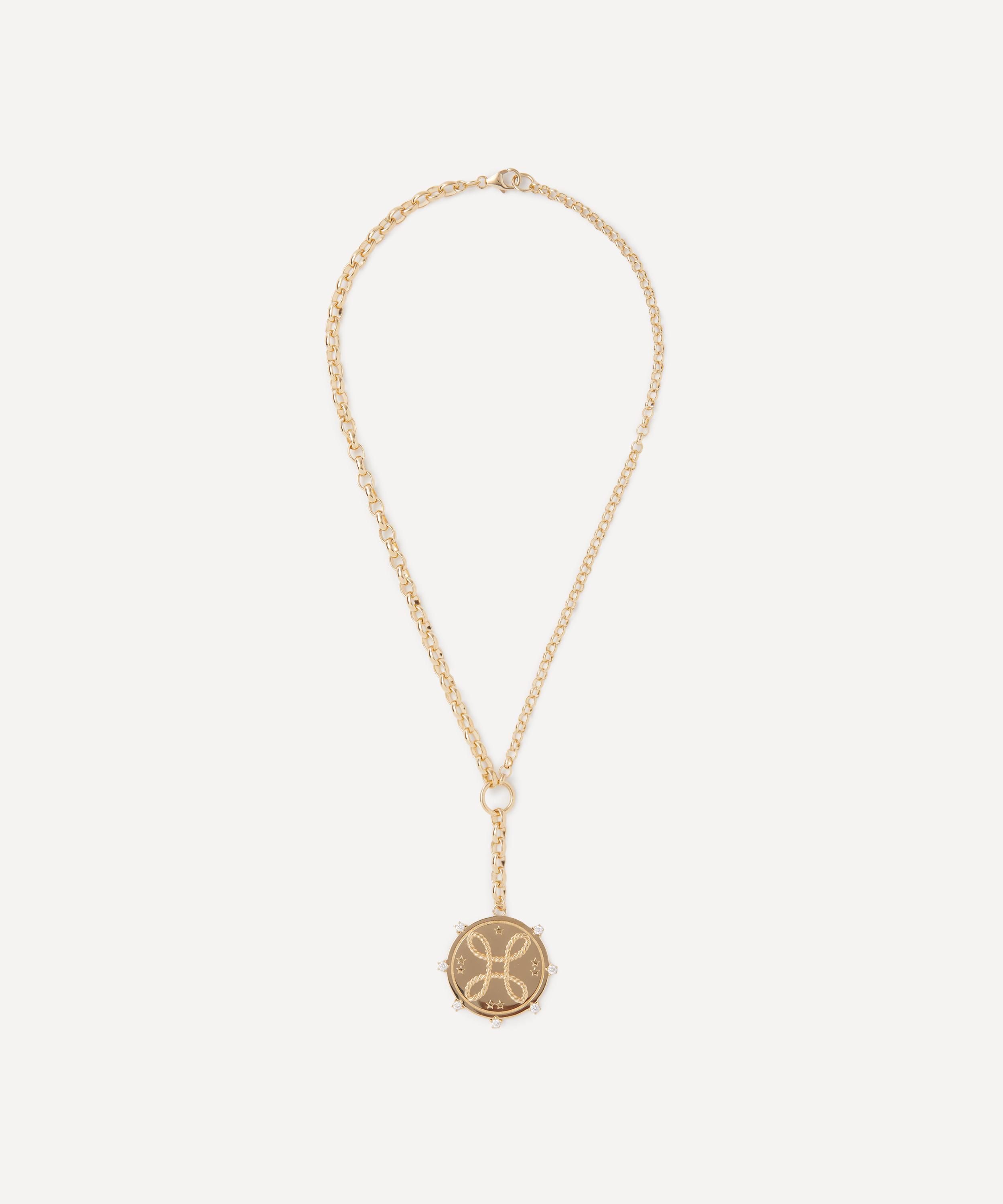 FoundRae - 18ct Gold Love Pendant Necklace image number 0