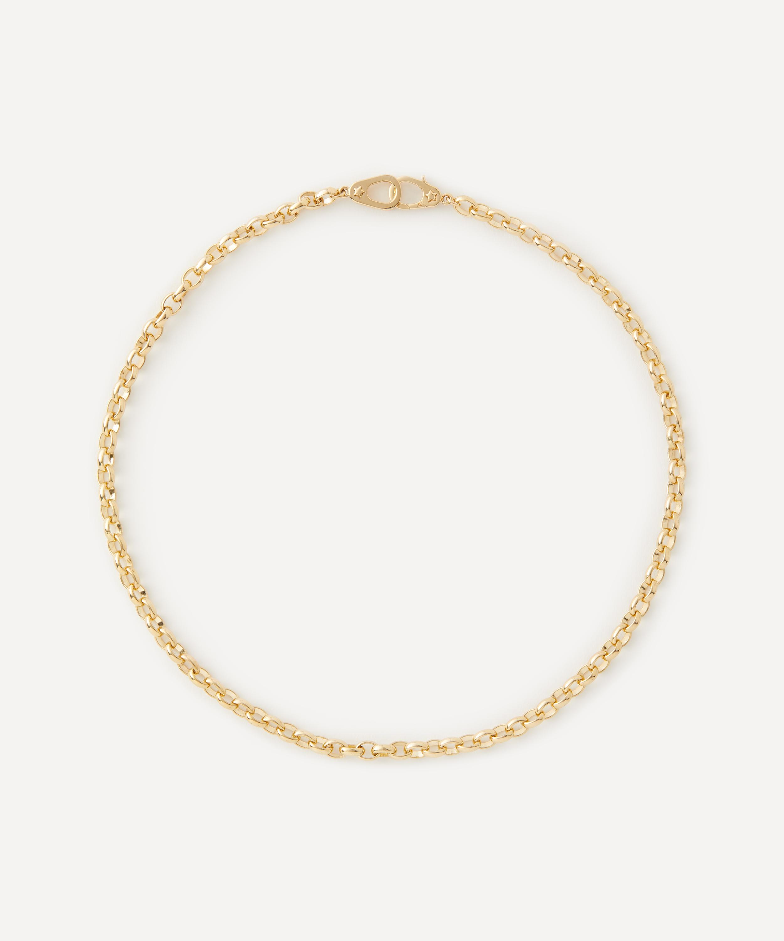 FoundRae - 18ct Gold Sister Hook Heavy Belcher Chain Choker Necklace image number 0