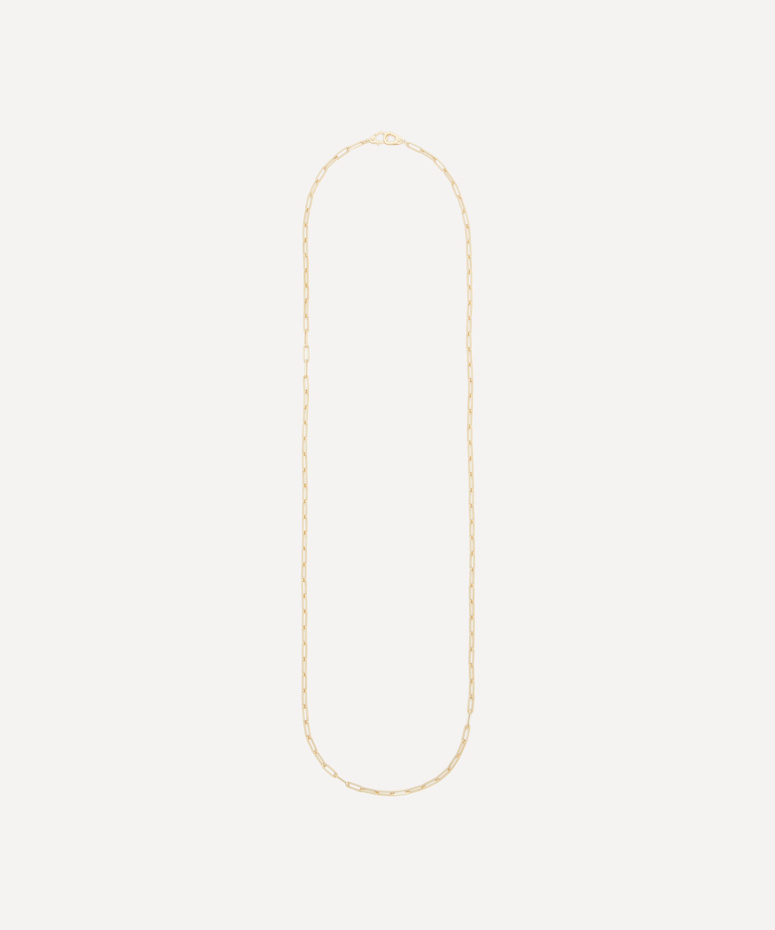 FoundRae - 18ct Gold Sister Hook Classic Fob Clip Chain Necklace image number 0