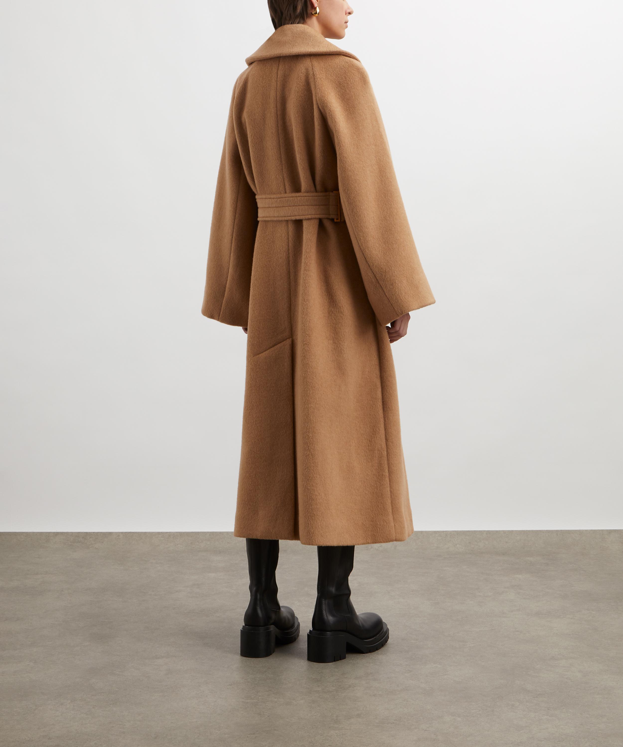 Ganni - Camel Wool-Blend Coat image number 3