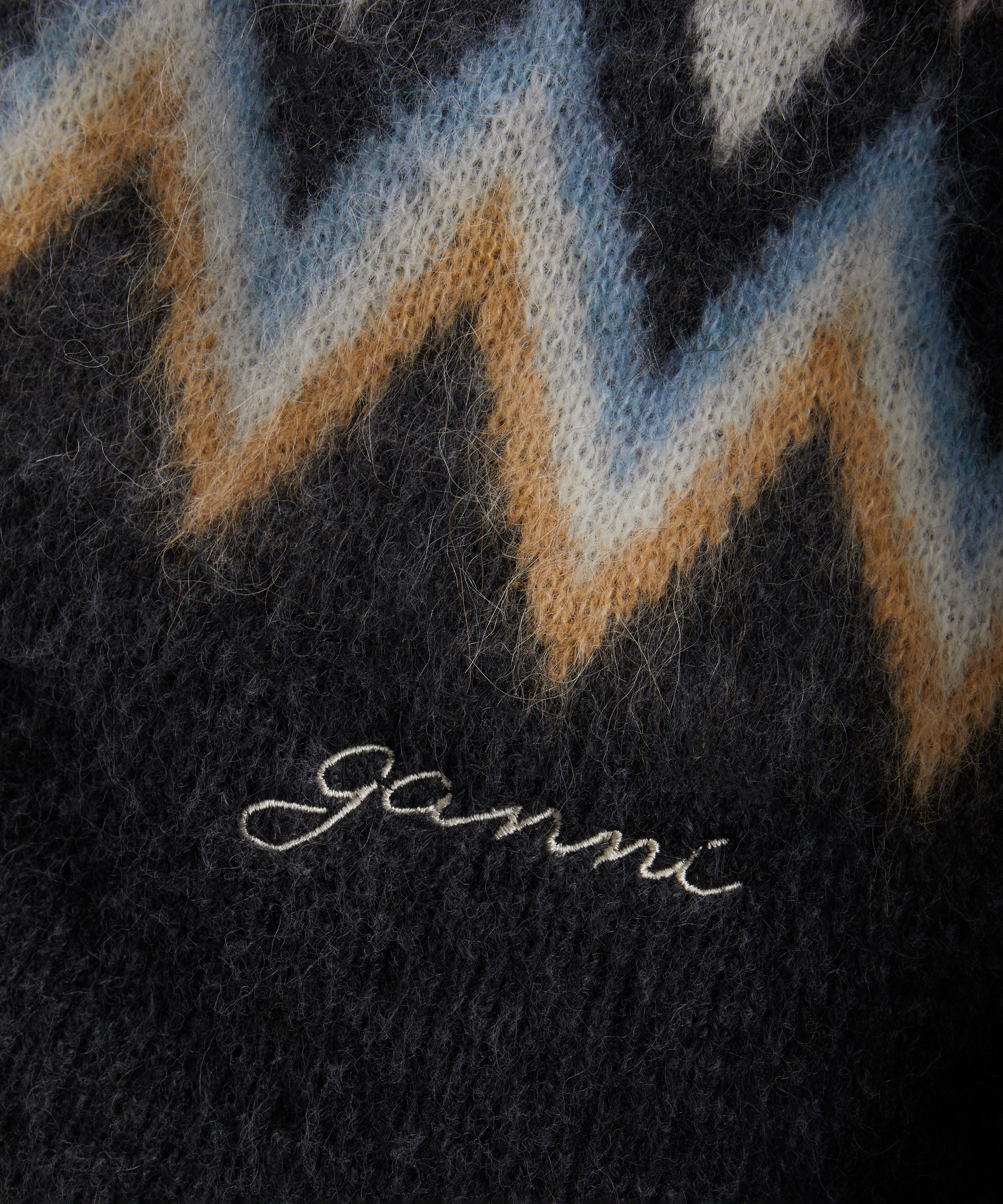 Ganni - Multicolour Zip Cardigan image number 4