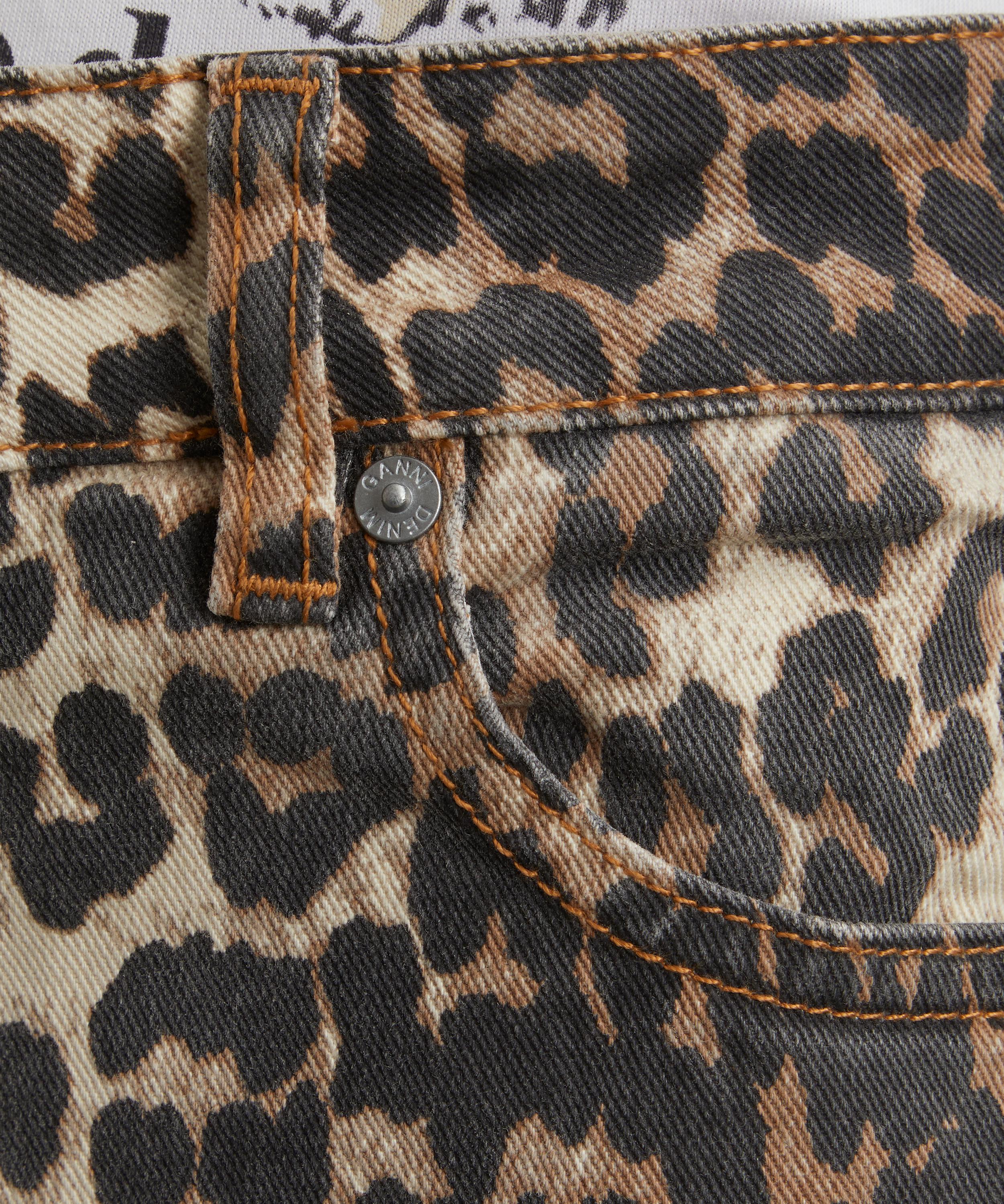 Ganni - Leopard Printed Izey Jeans image number 4