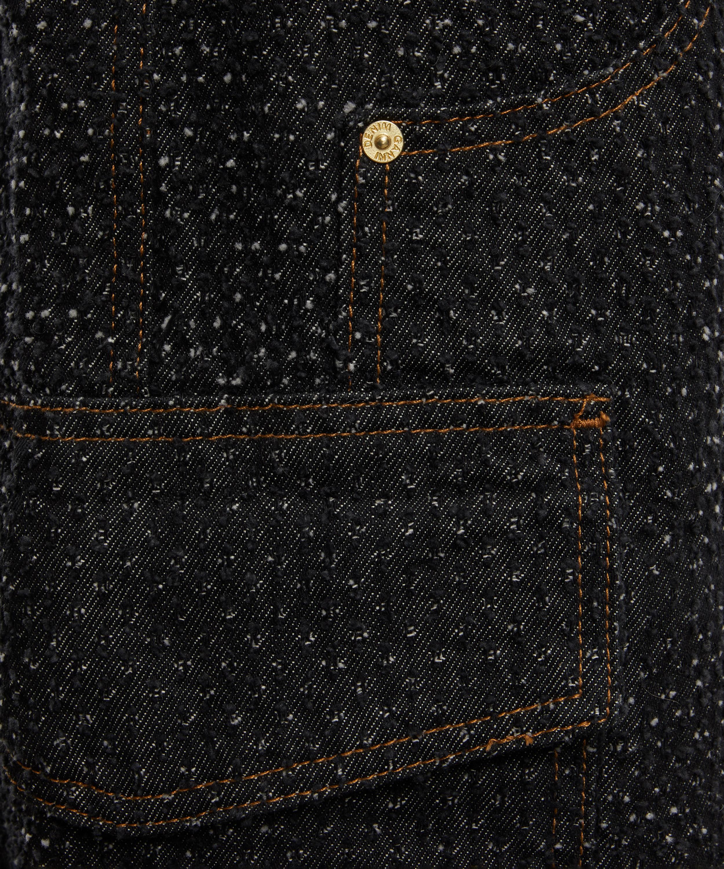 Ganni Black Fluffy Denim Carpenter Jeans | Liberty