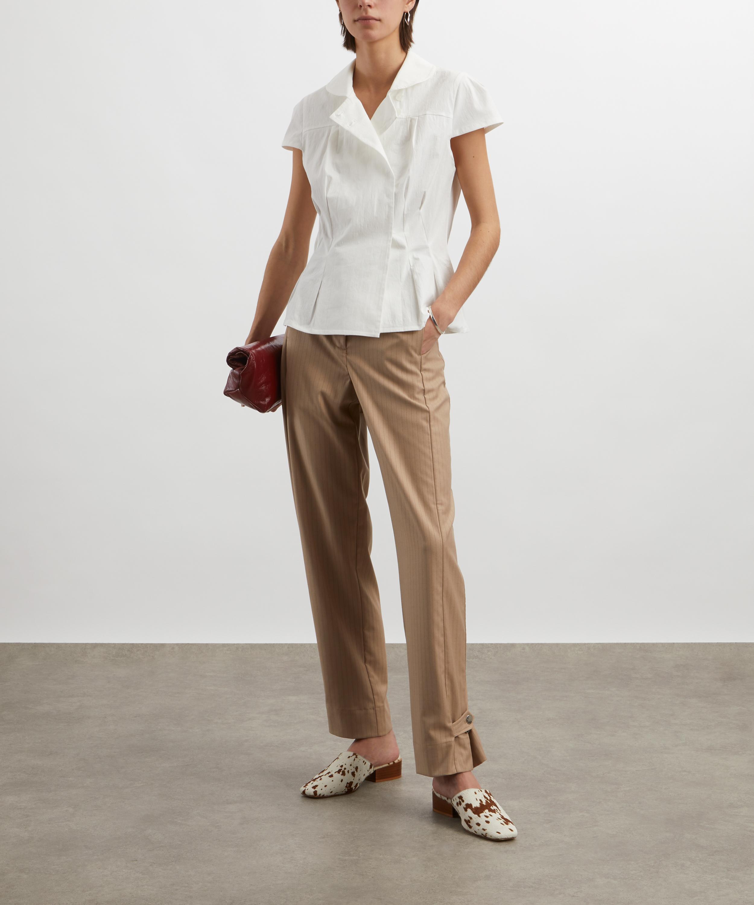 Ganni - Melange Stripe Suit Trousers image number 1