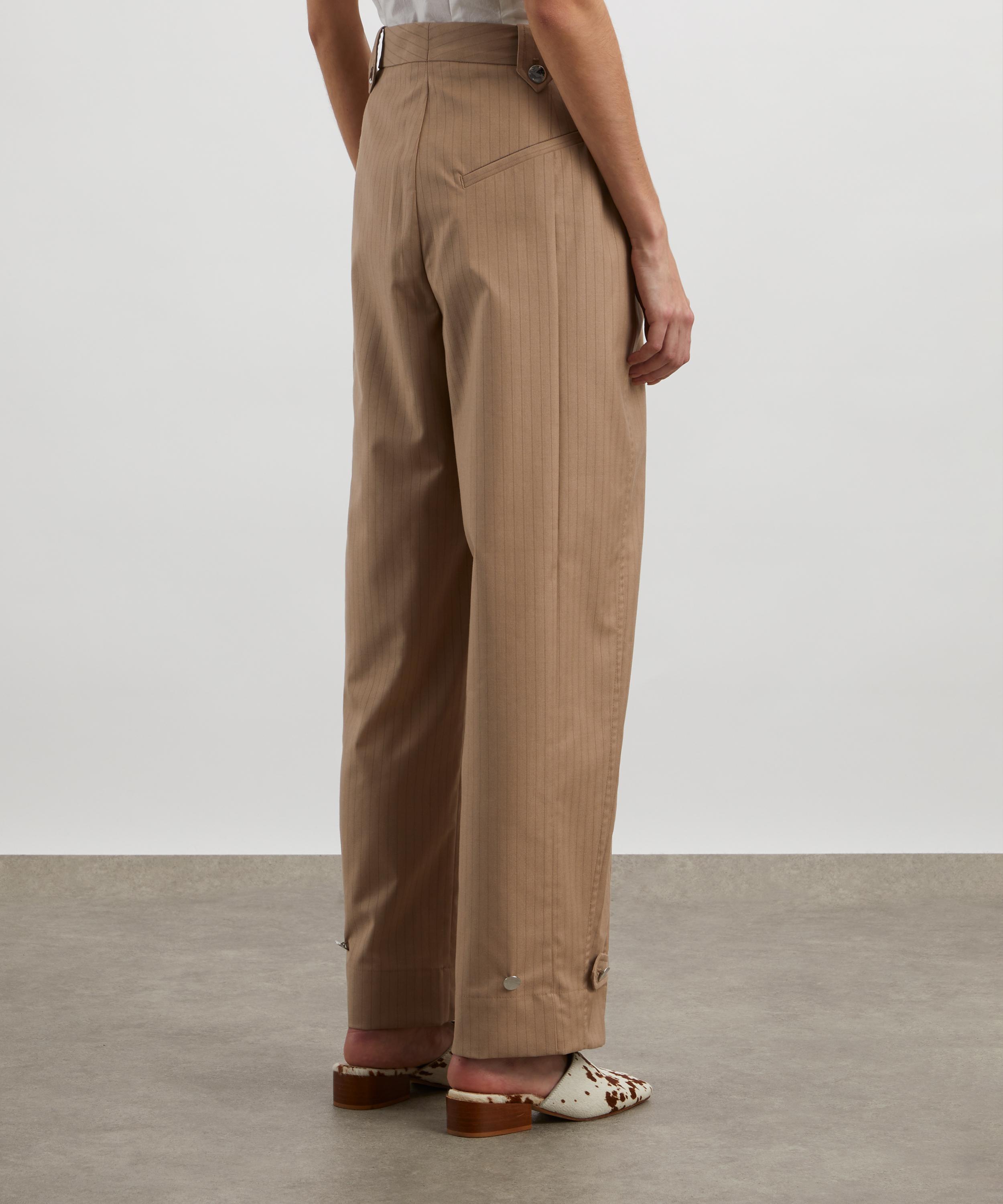 Ganni - Melange Stripe Suit Trousers image number 3