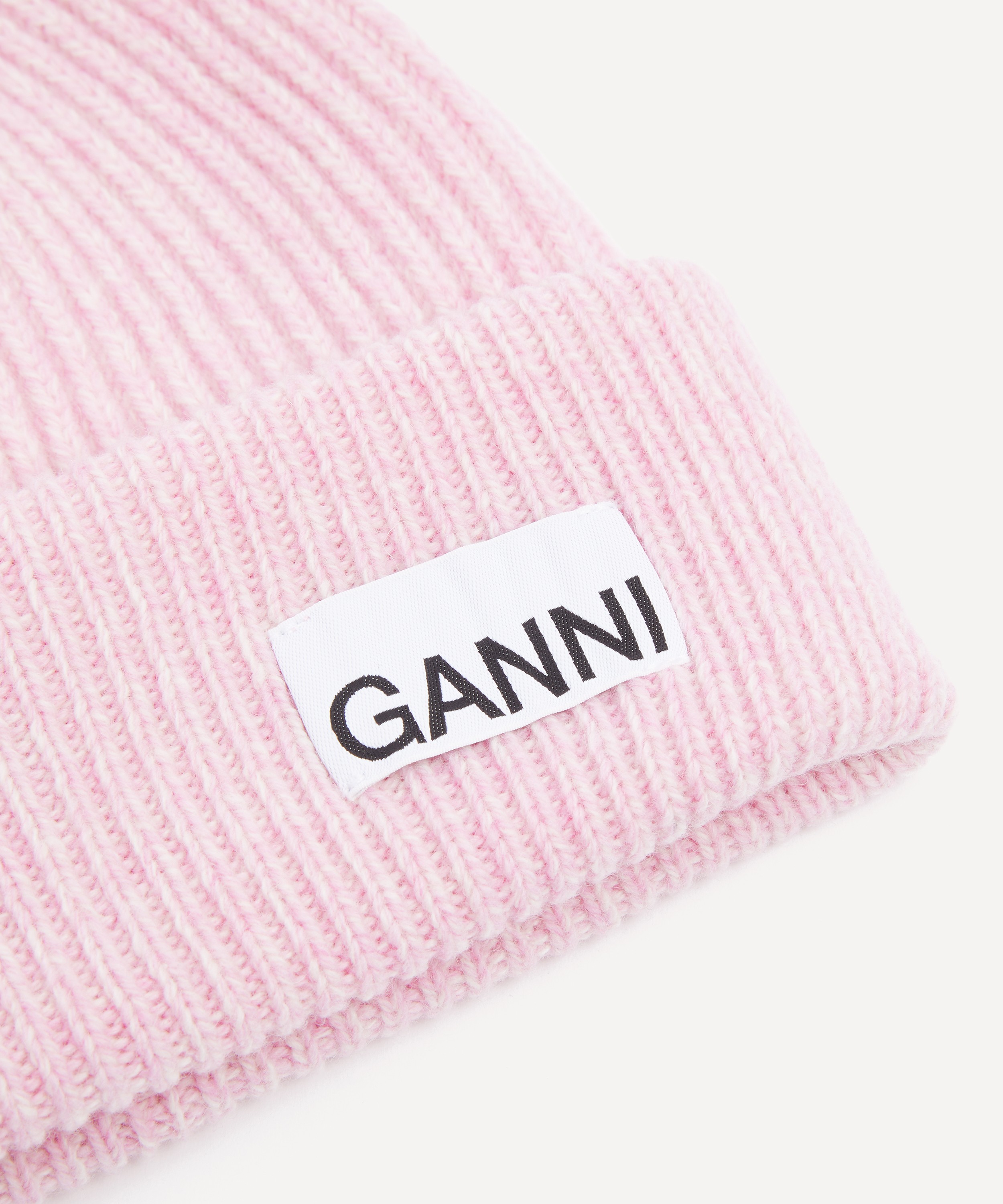 Ganni - Ribbed-Knit Beanie image number 2