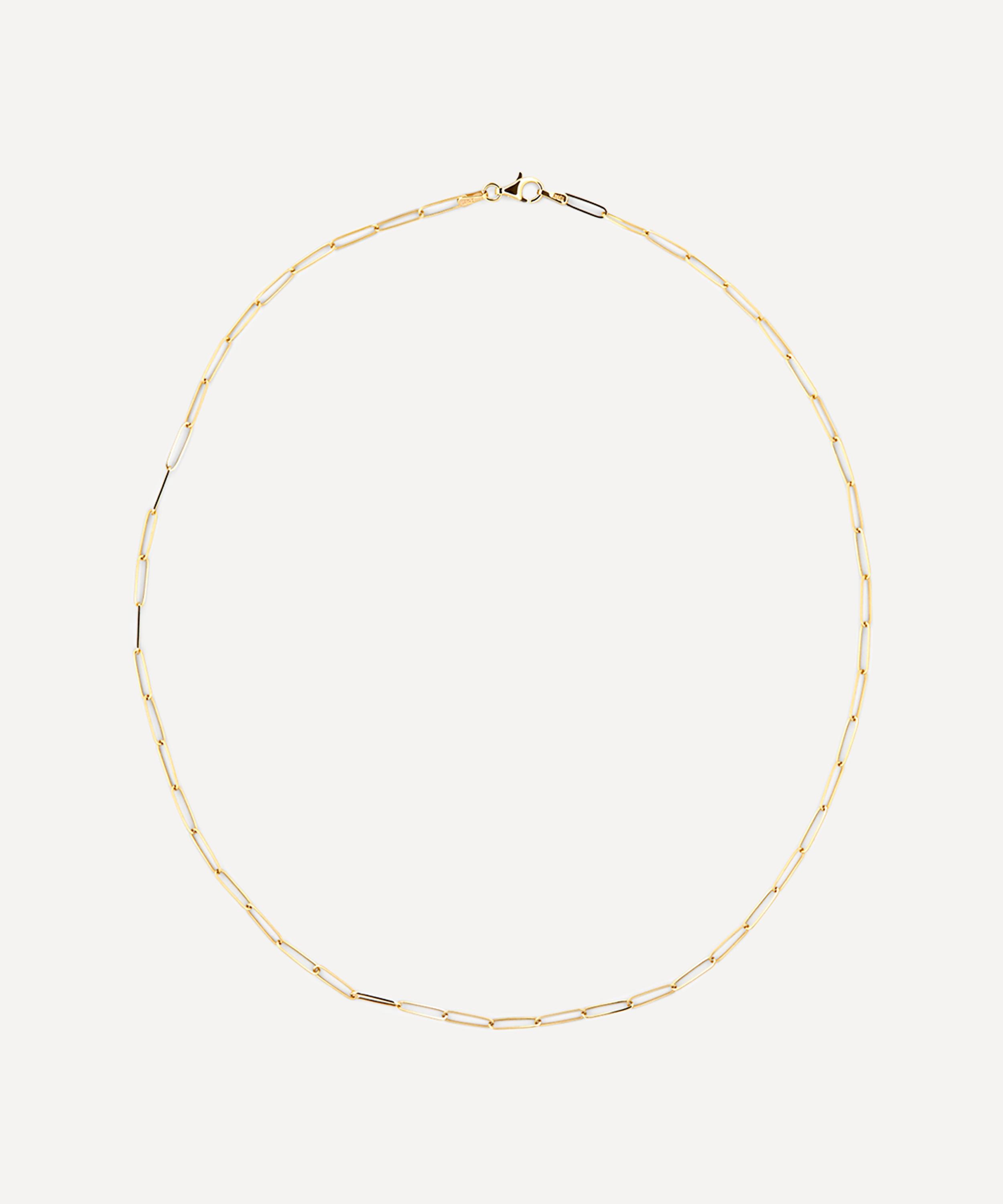 Satomi Kawakita - 14ct Gold Paperclip Chain Necklace image number 0