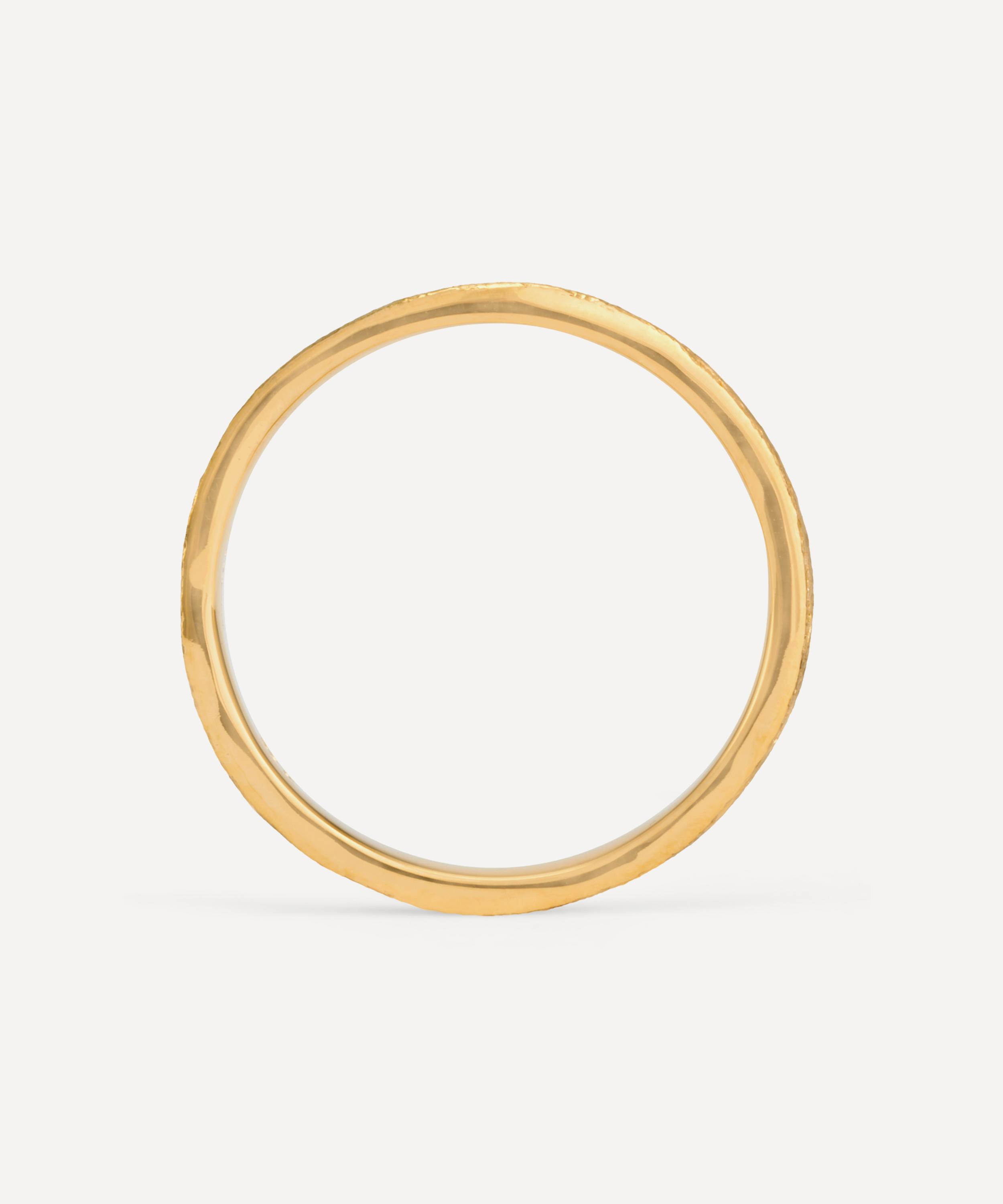 Satomi Kawakita - 18ct Gold Square Gilded Band Ring image number 2