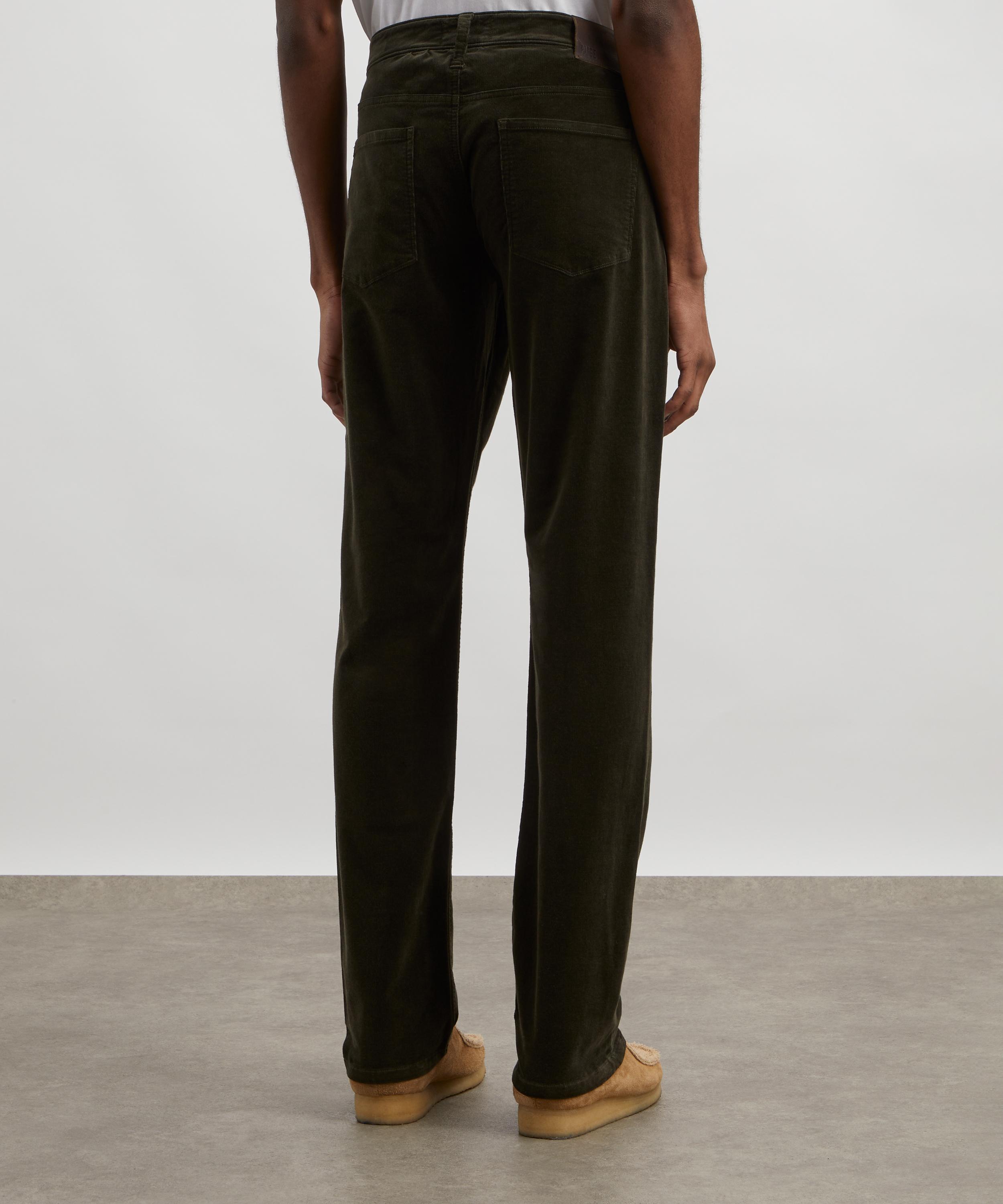 Paige - Federal Slim Straight Jeans in Shaded Glen Corduroy  image number 3