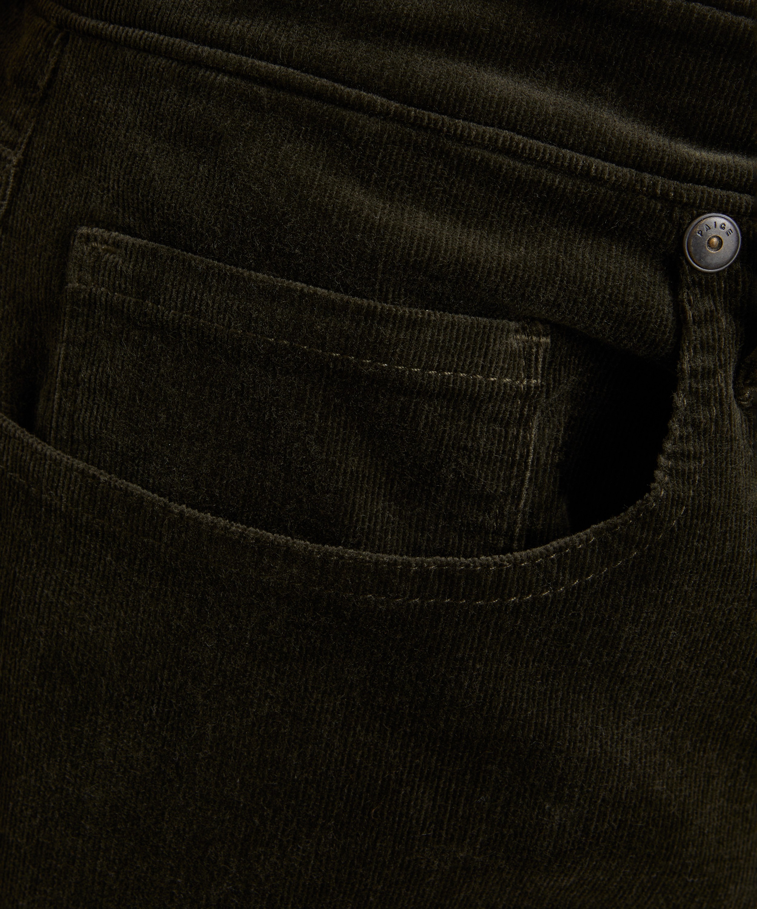 Paige - Federal Slim Straight Jeans in Shaded Glen Corduroy  image number 4