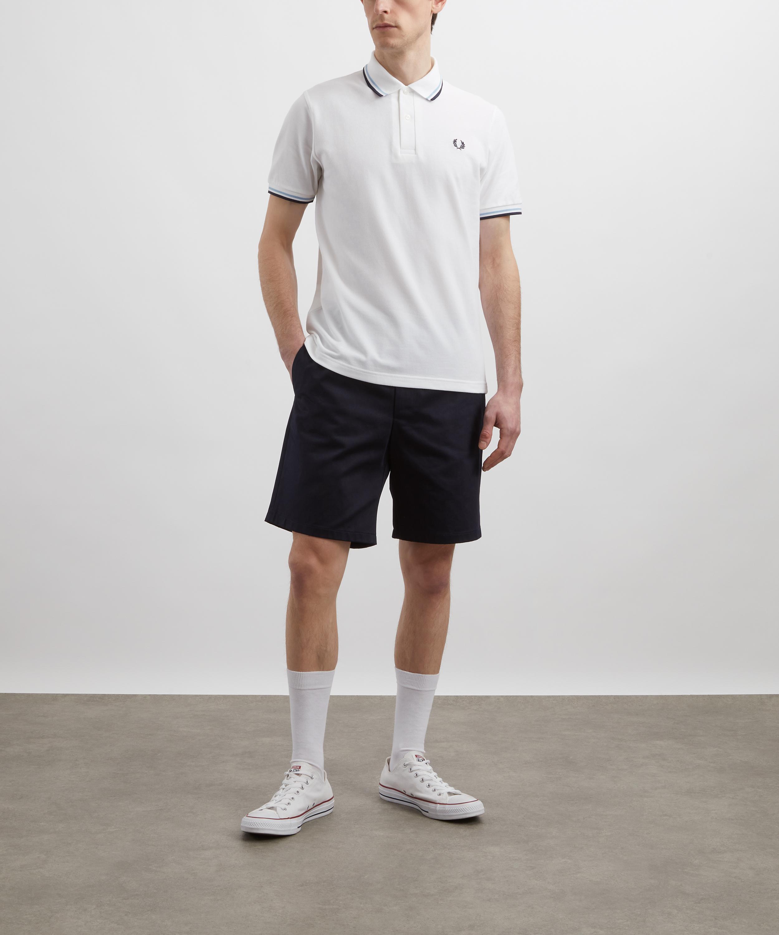 Fred Perry - White M12 Twin Tipped Polo Shirt image number 1