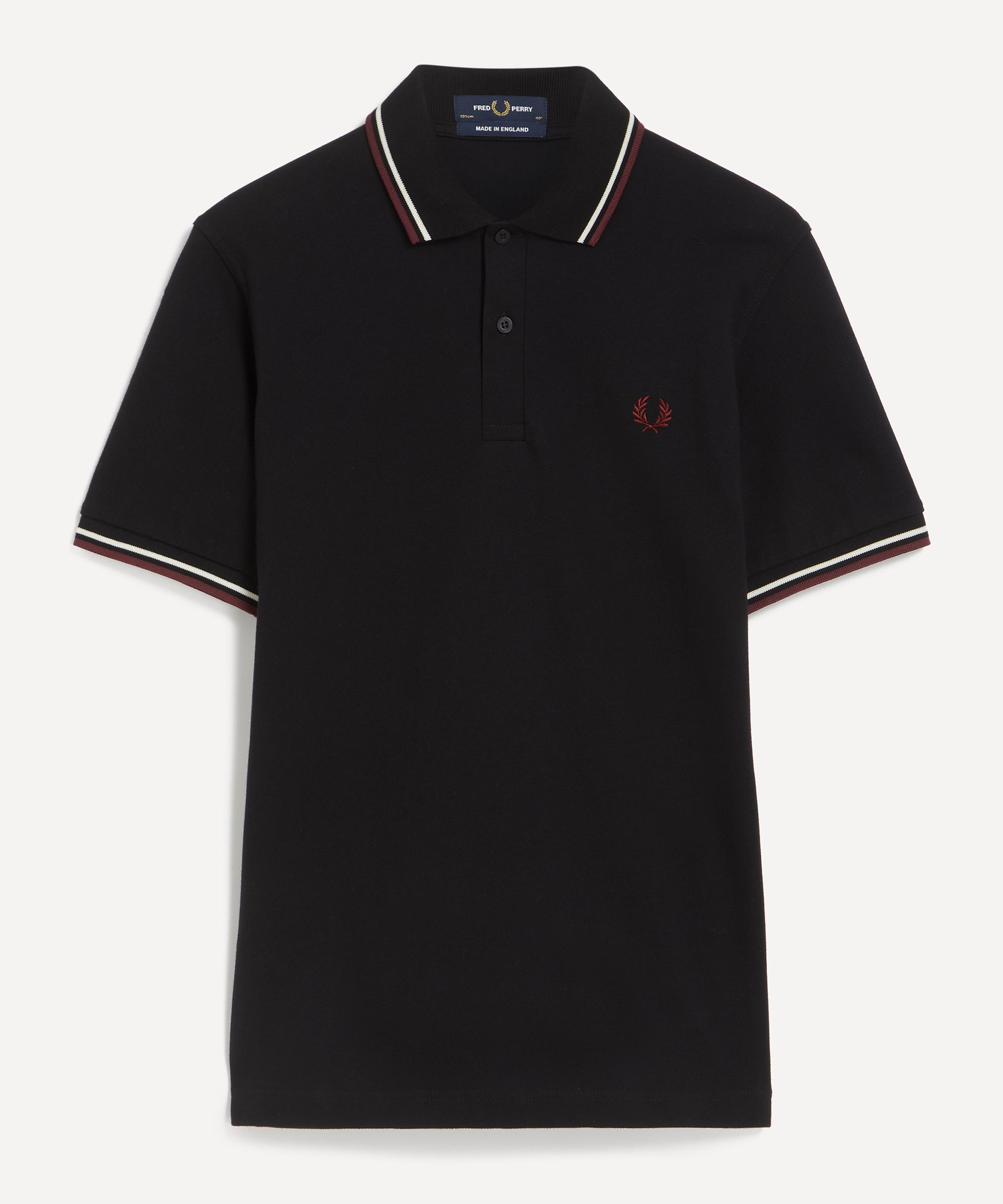 Fred Perry - Black M12 Twin Tipped Polo Shirt