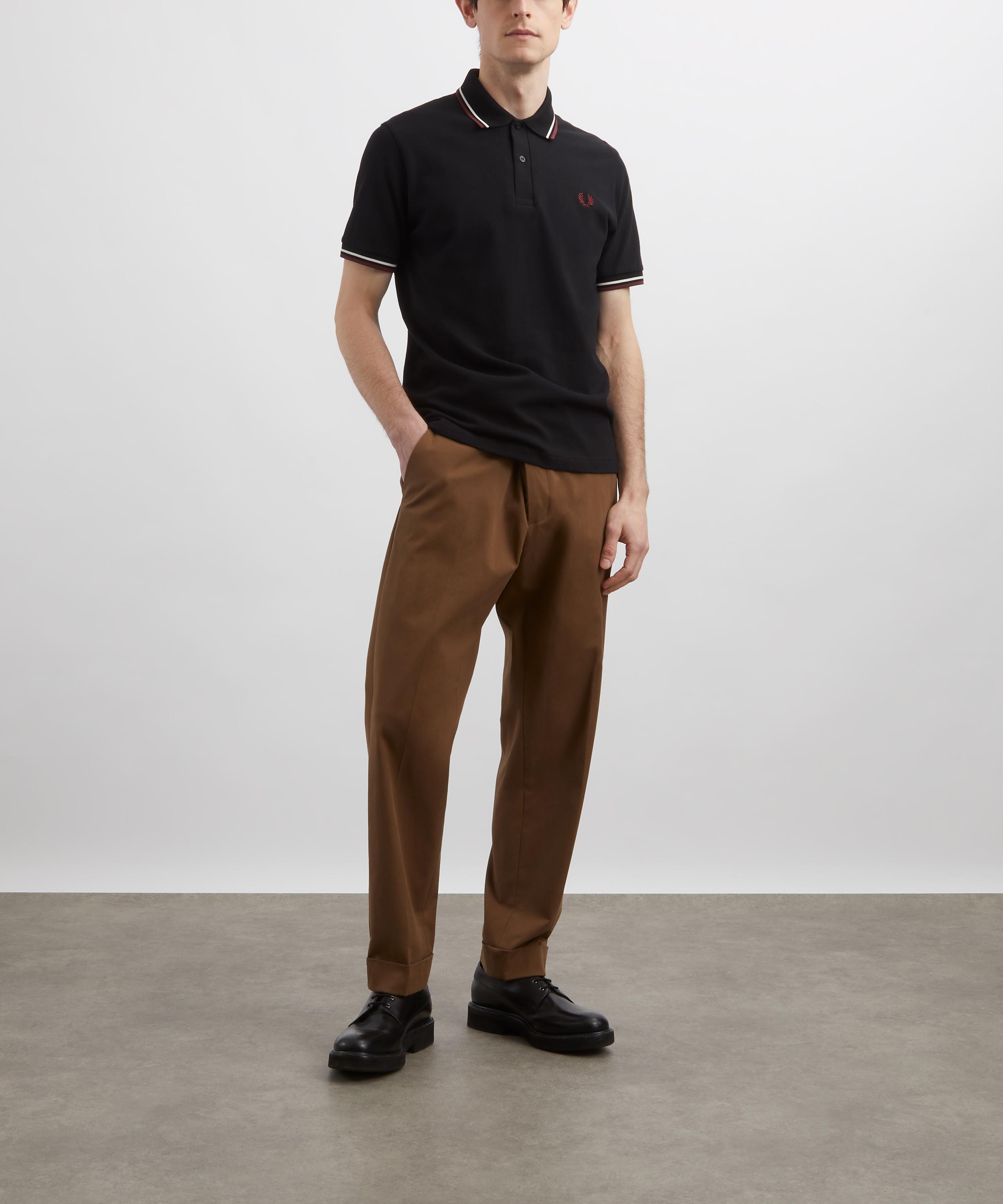 Fred Perry - Black M12 Twin Tipped Polo Shirt image number 1