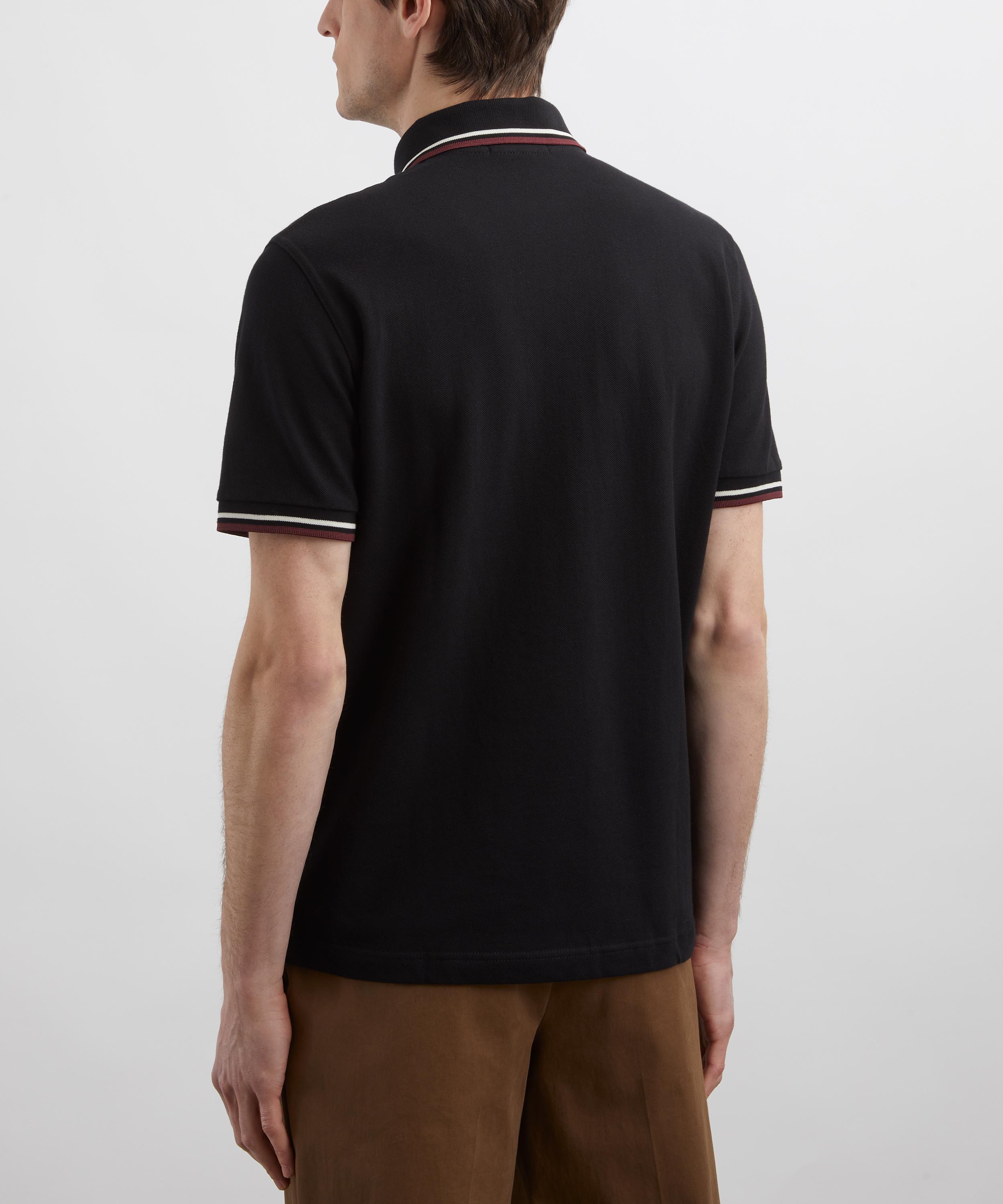 Fred Perry - Black M12 Twin Tipped Polo Shirt image number 3