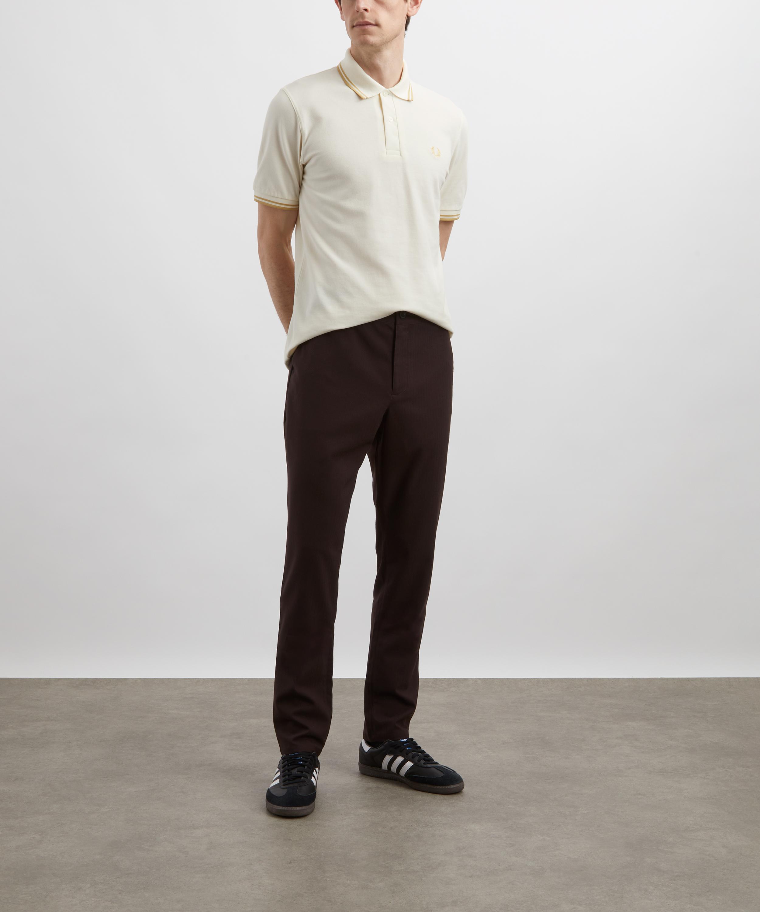 Fred Perry - Light Ecru M12 Twin Tipped Polo Shirt image number 1